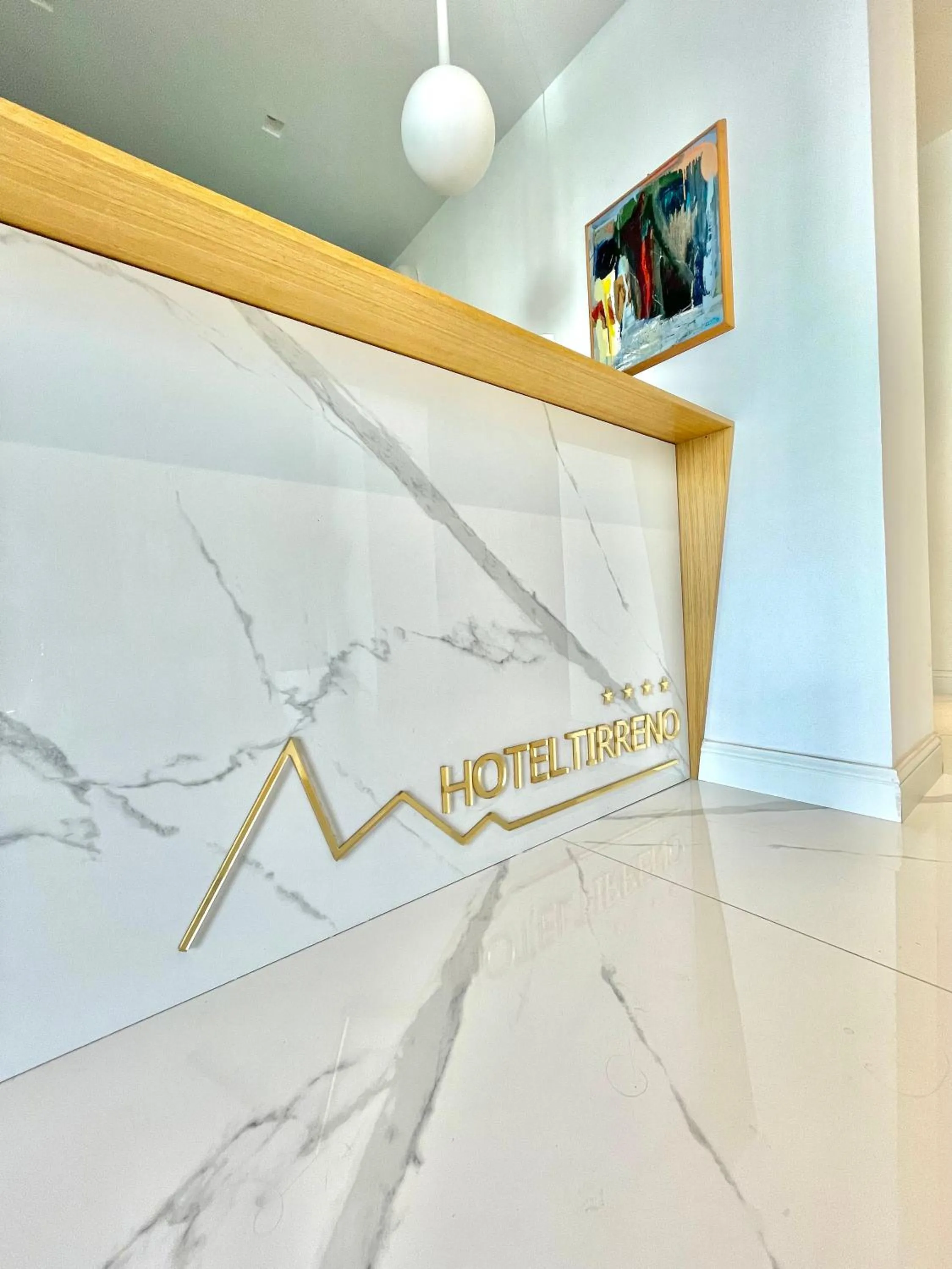 Lobby or reception in Hotel Tirreno