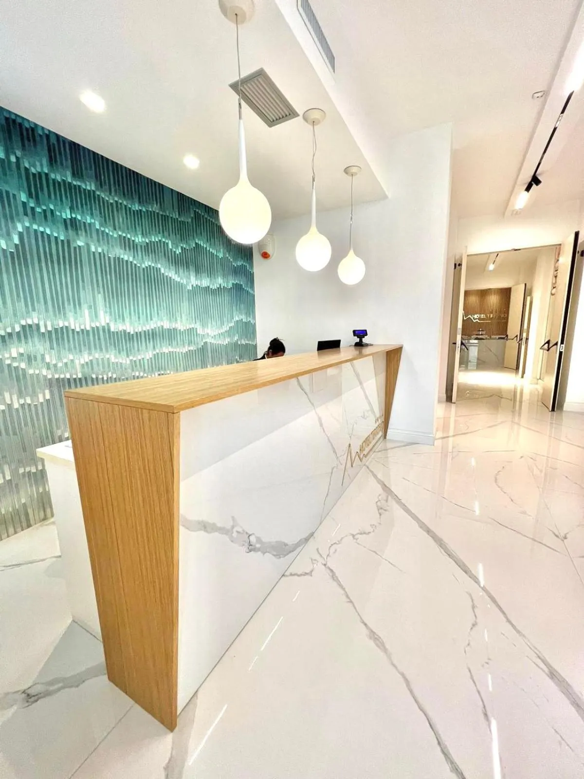 Lobby or reception in Hotel Tirreno