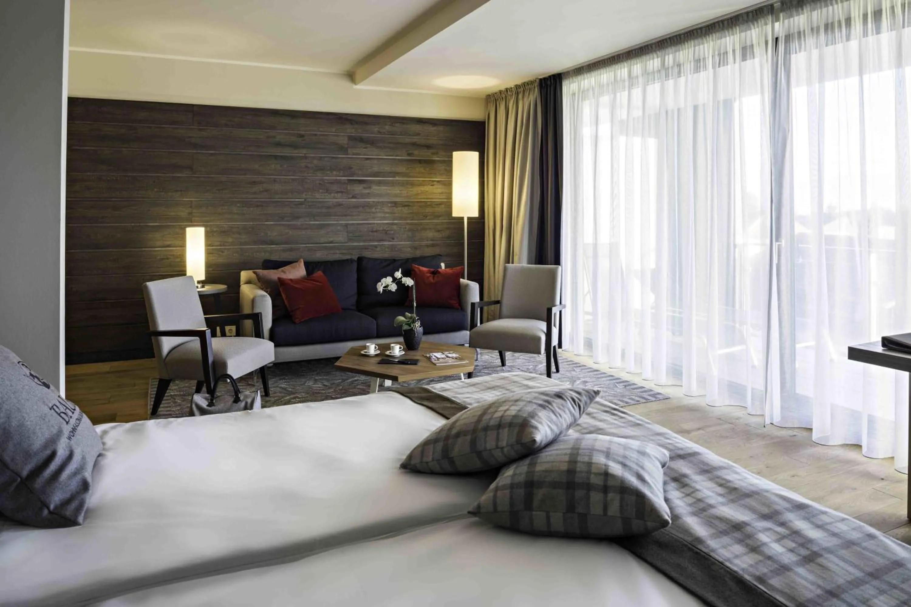 Photo of the whole room, Bed in Bio- und Wellnesshotel Alpenblick