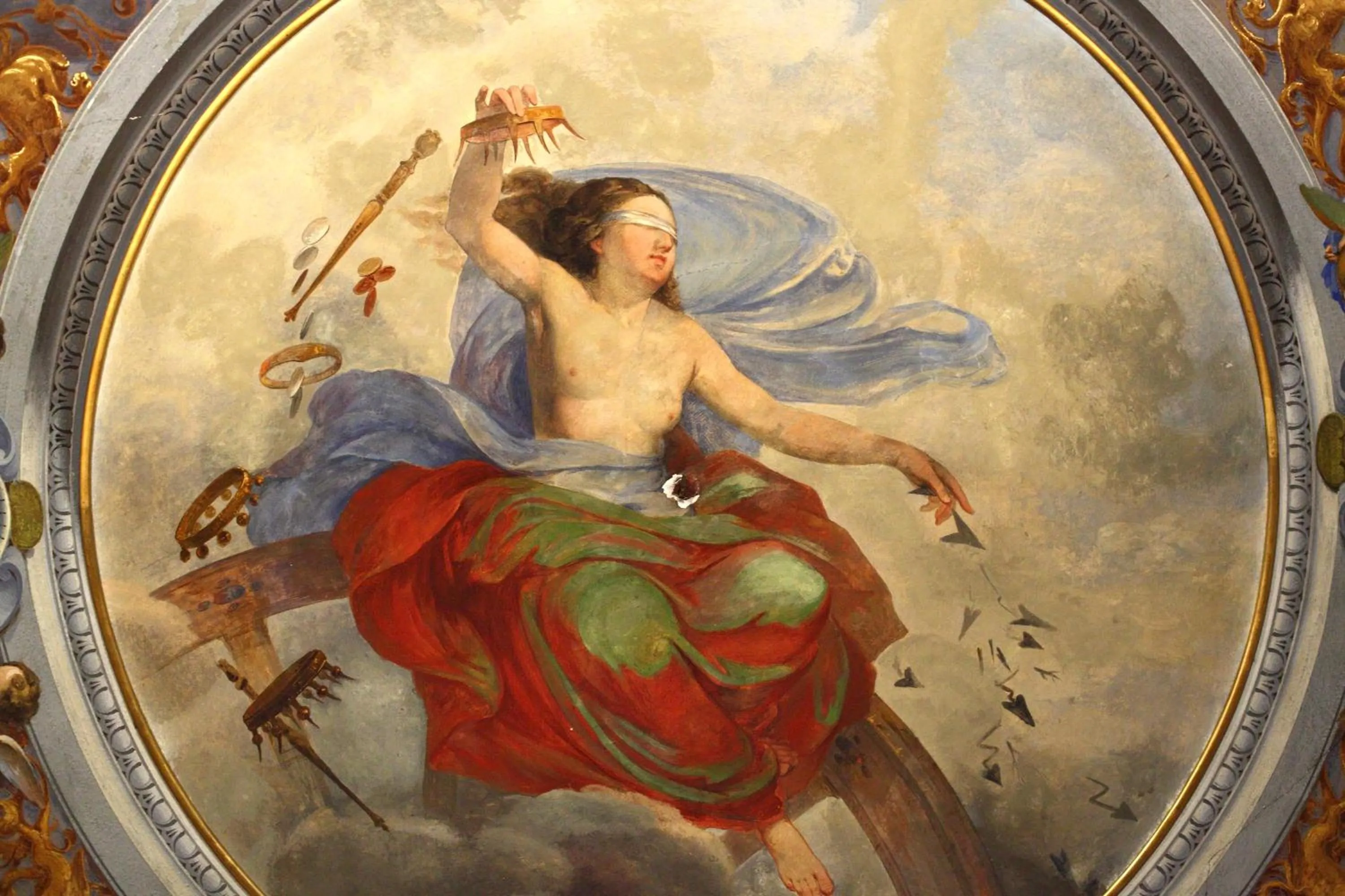 Decorative detail in Palazzo Tolomei - Residenza D'Epoca