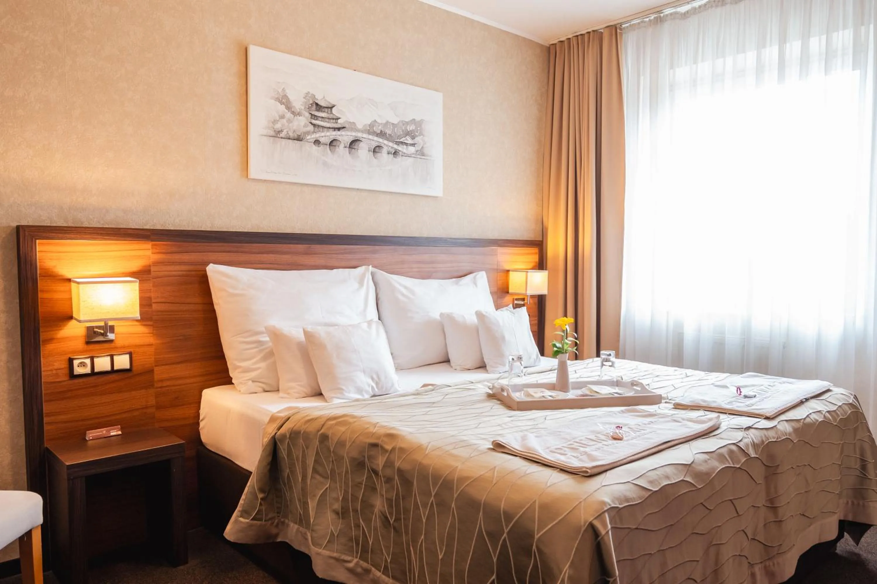 Bed in PREMIUM Business Hotel Bratislava