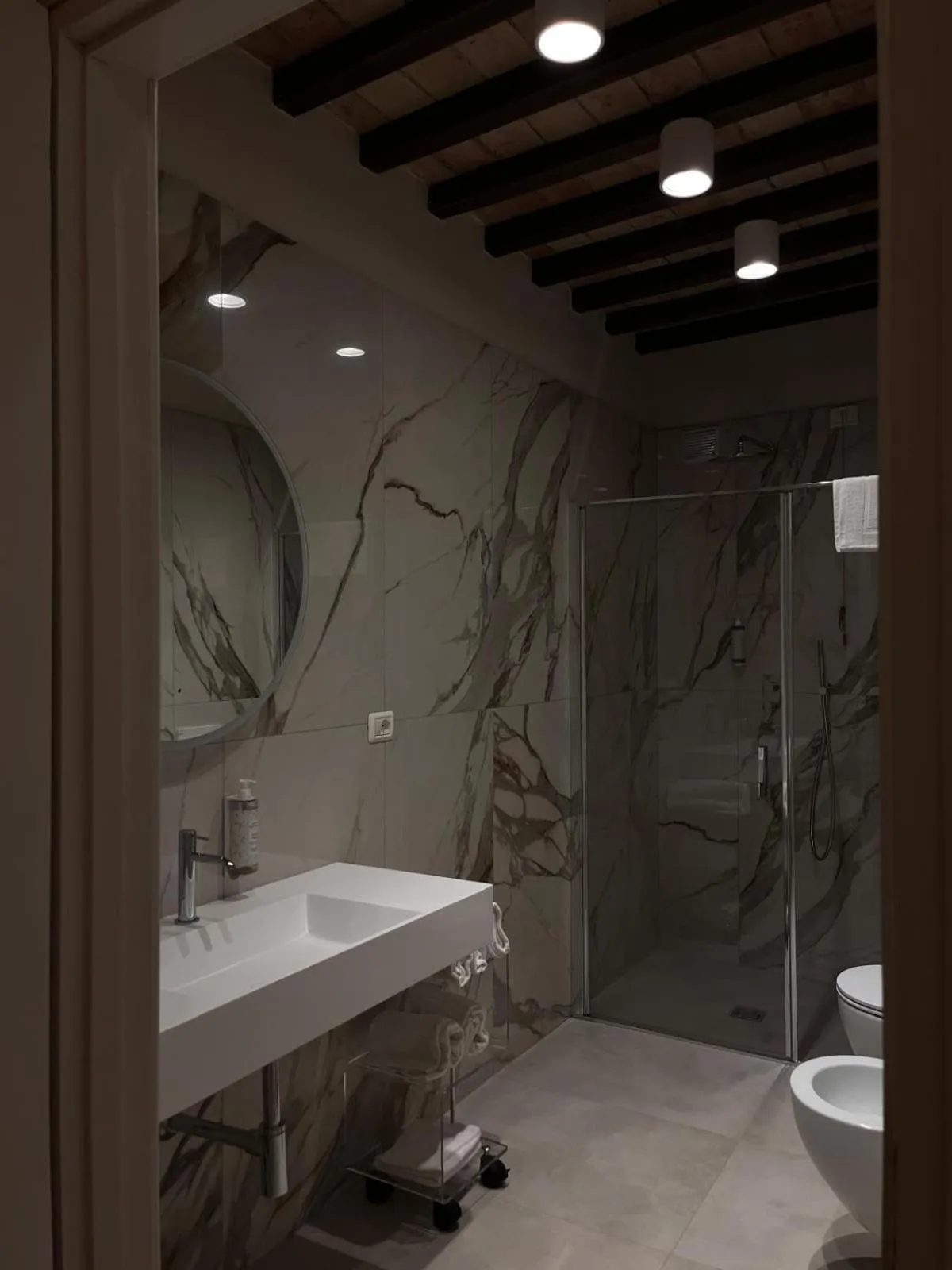 Shower in Hotel Villa Cheli