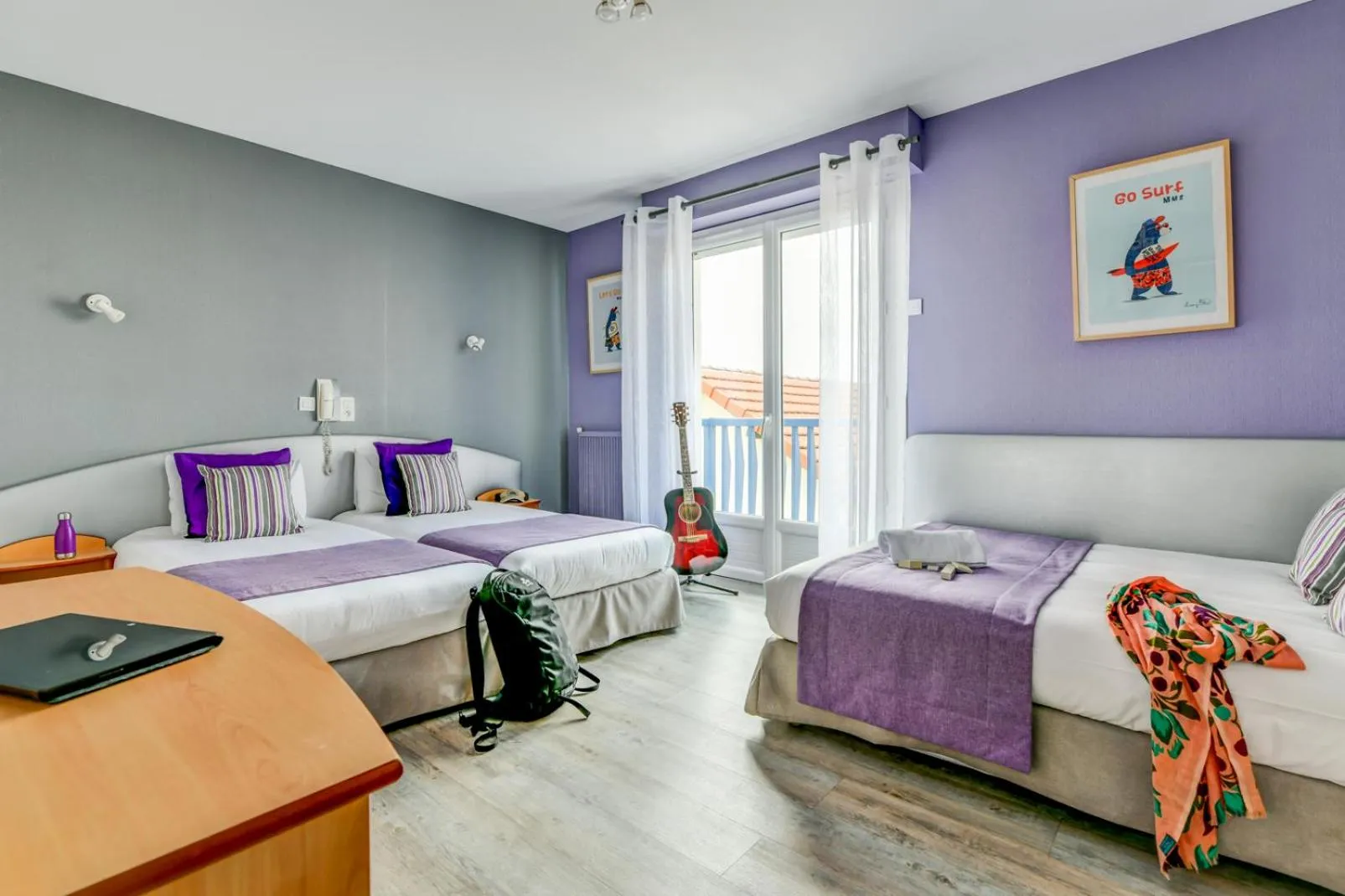 Photo of the whole room, Bed in Logis Hotel de France