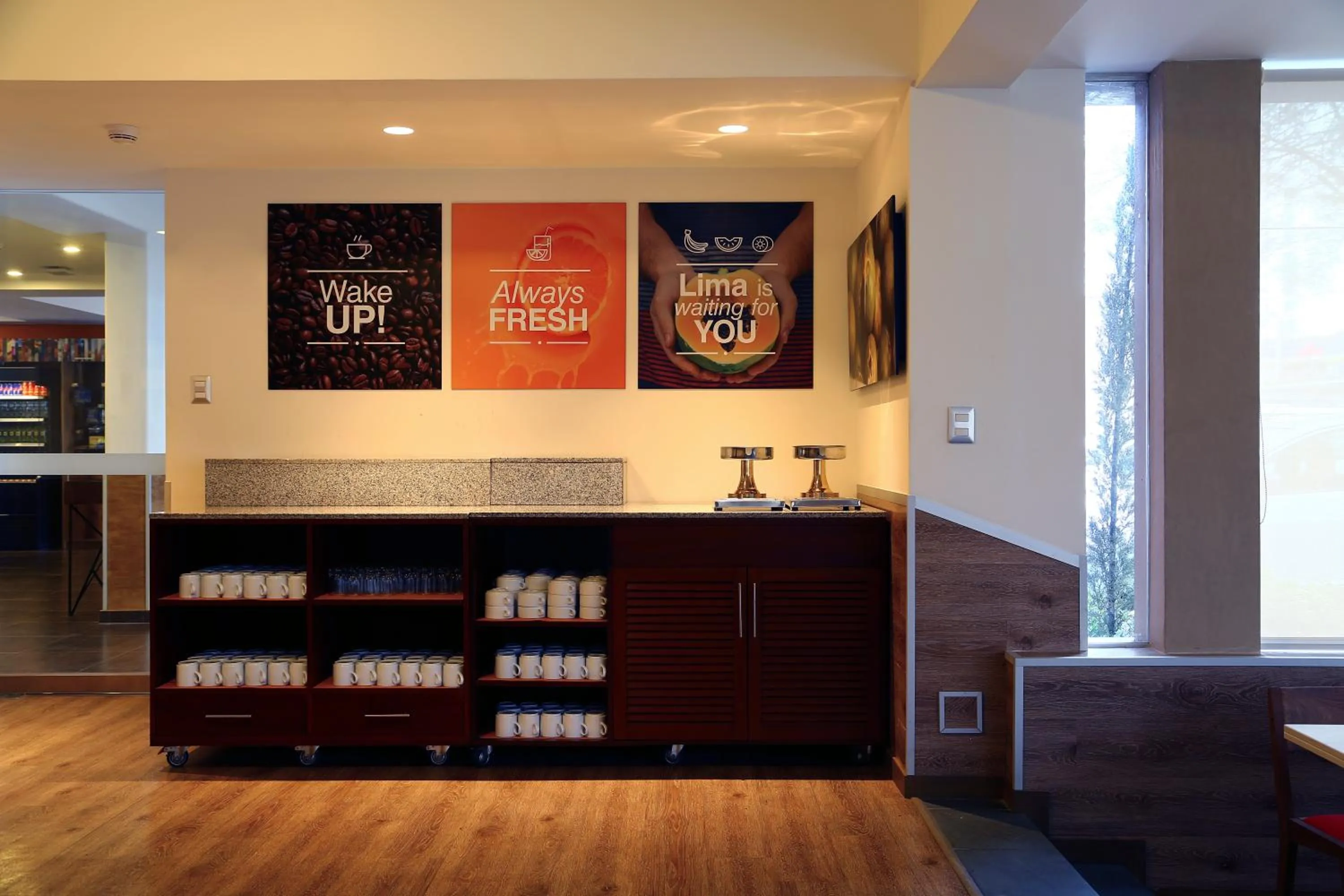 Buffet breakfast in Casa Andina Standard Miraflores San Antonio