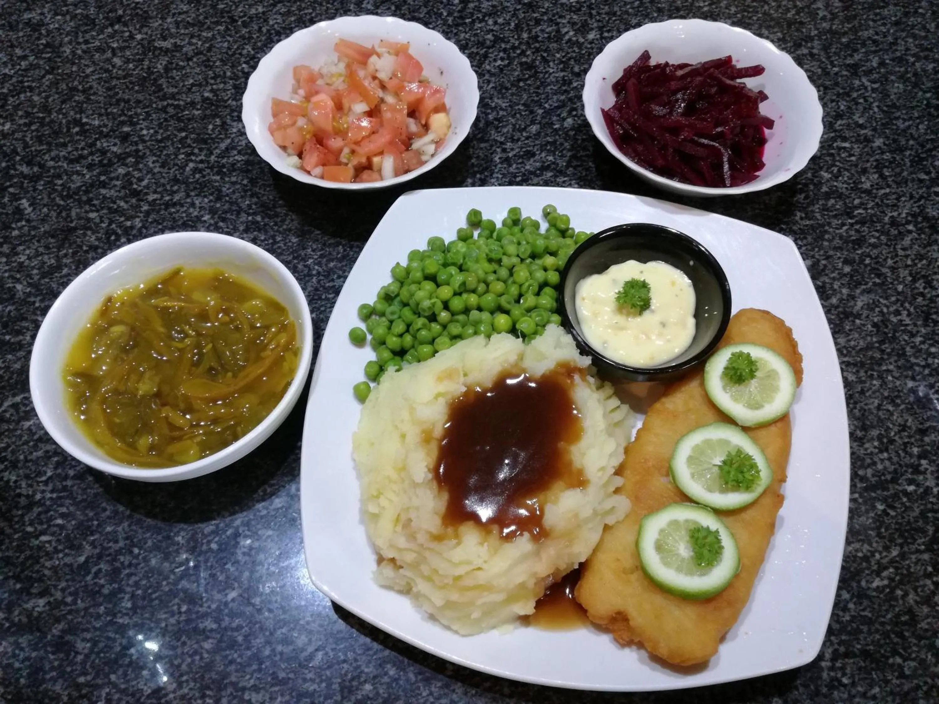 Dinner in All over Africa Guest house