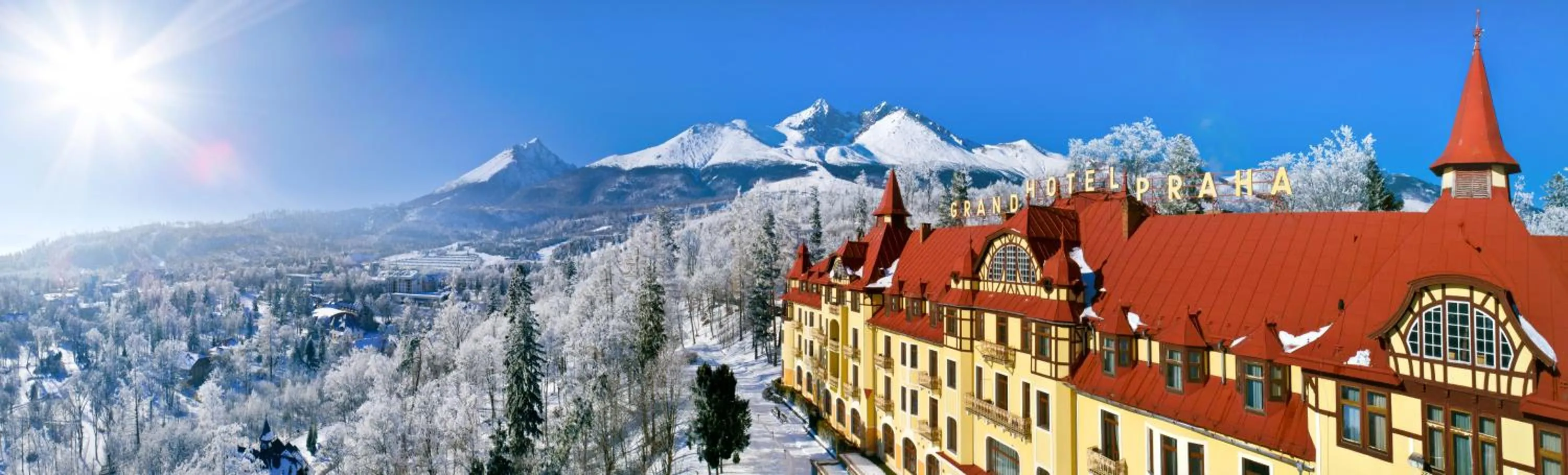 Property building in Grand Hotel Praha