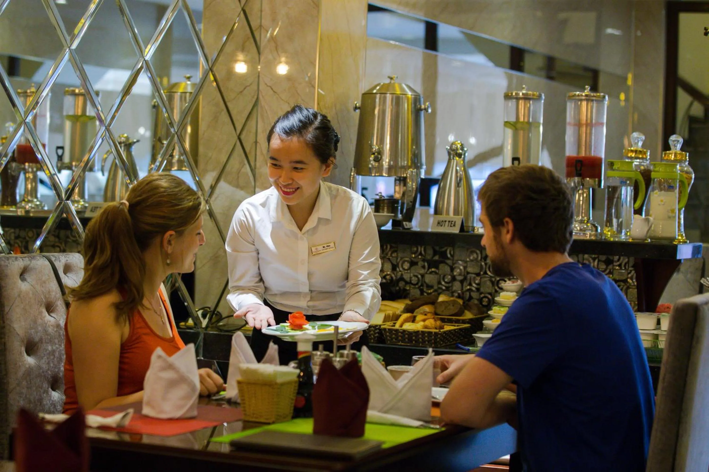 Buffet breakfast, Restaurant/Places to Eat in Hanoi Trendy Hotel & Spa