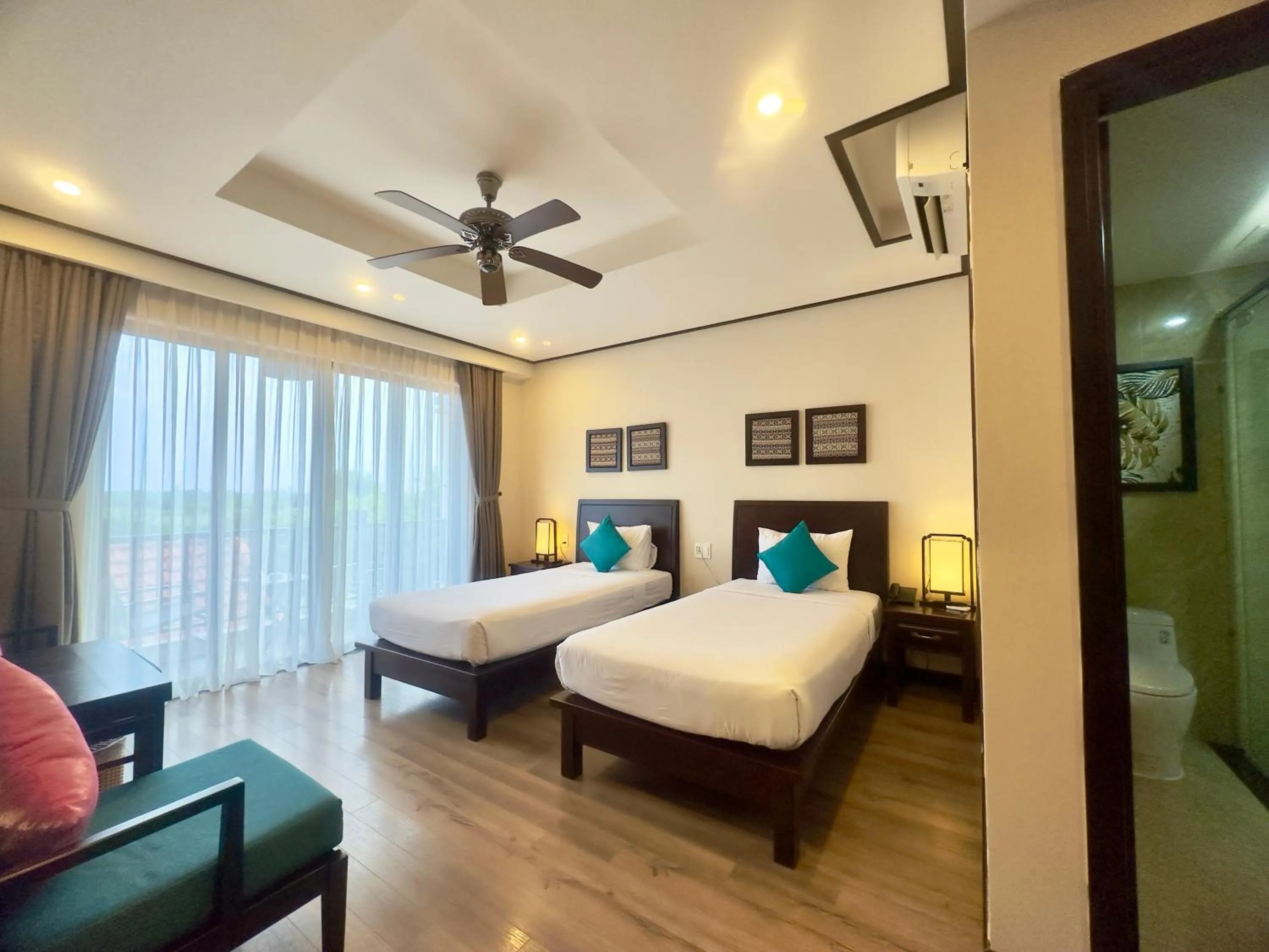 Bed in The Quin Riverside Villa