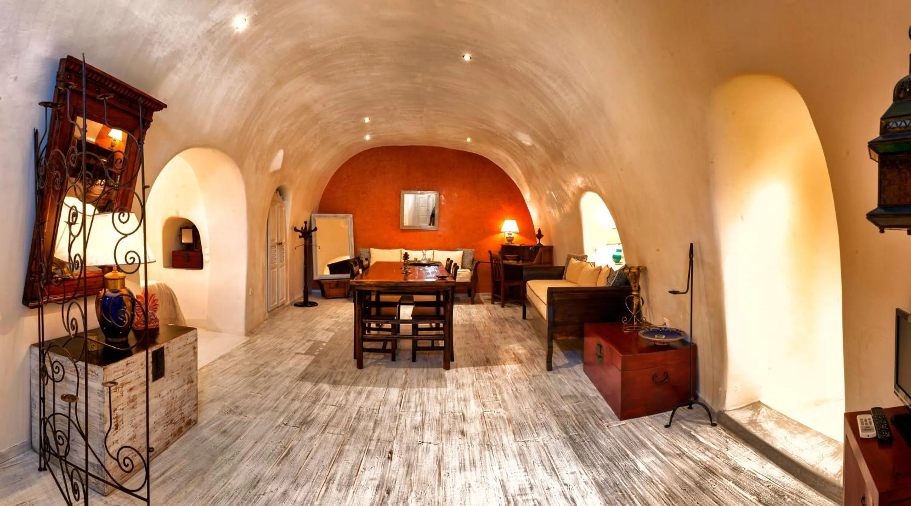 Living room in Heliophos Boutique Caves