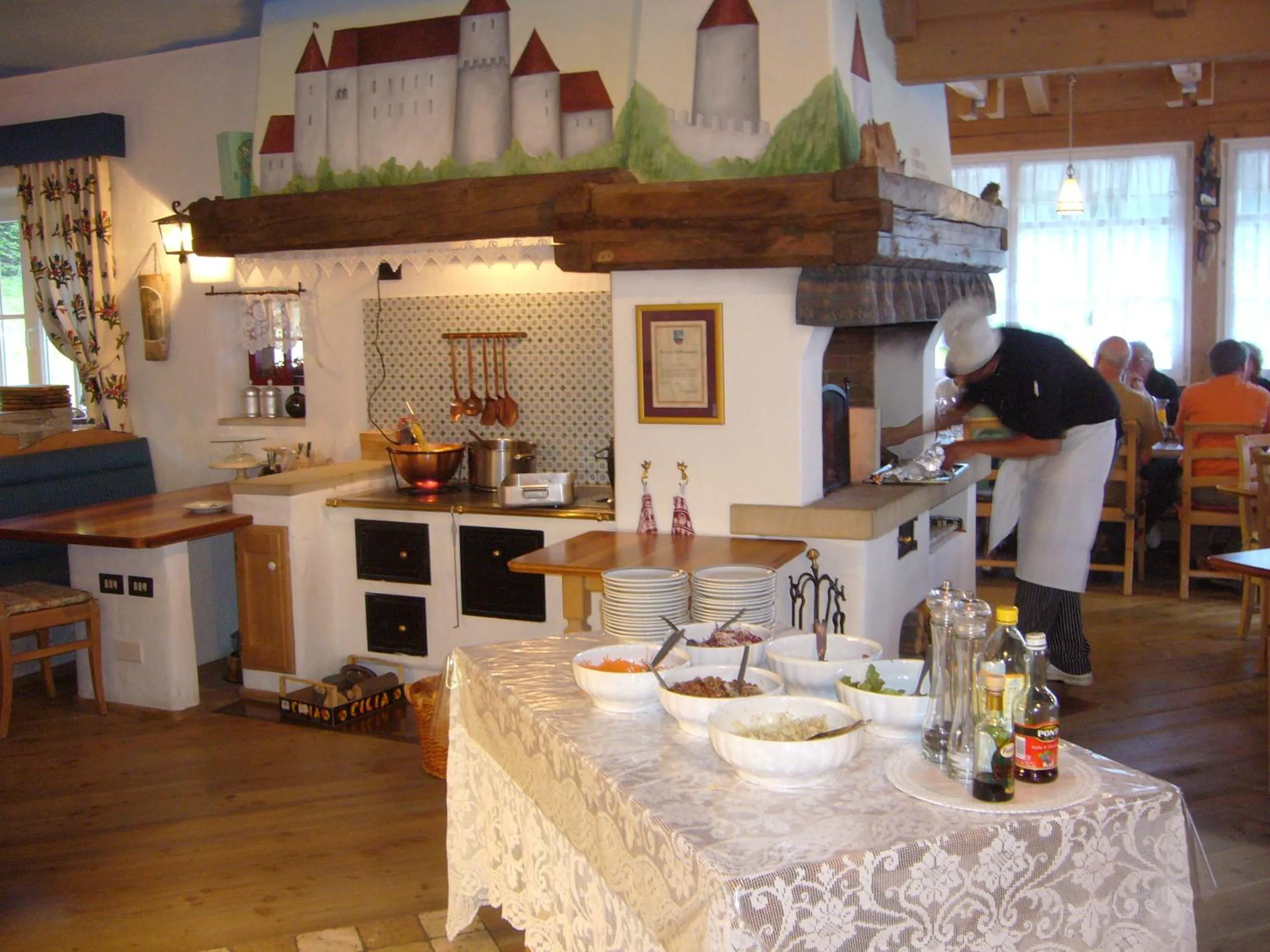 Dinner in Rifugio Monti Pallidi