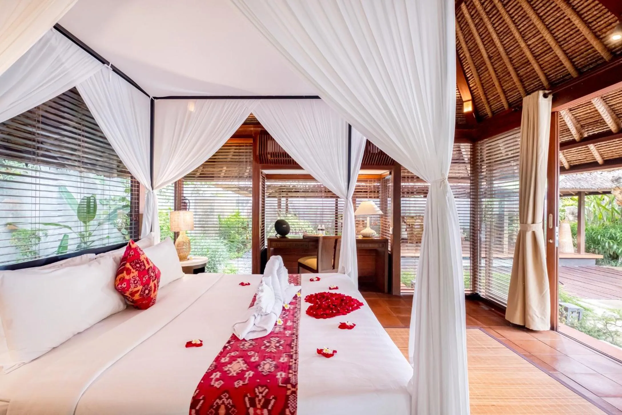 Bed in Mayaloka Villas Seminyak