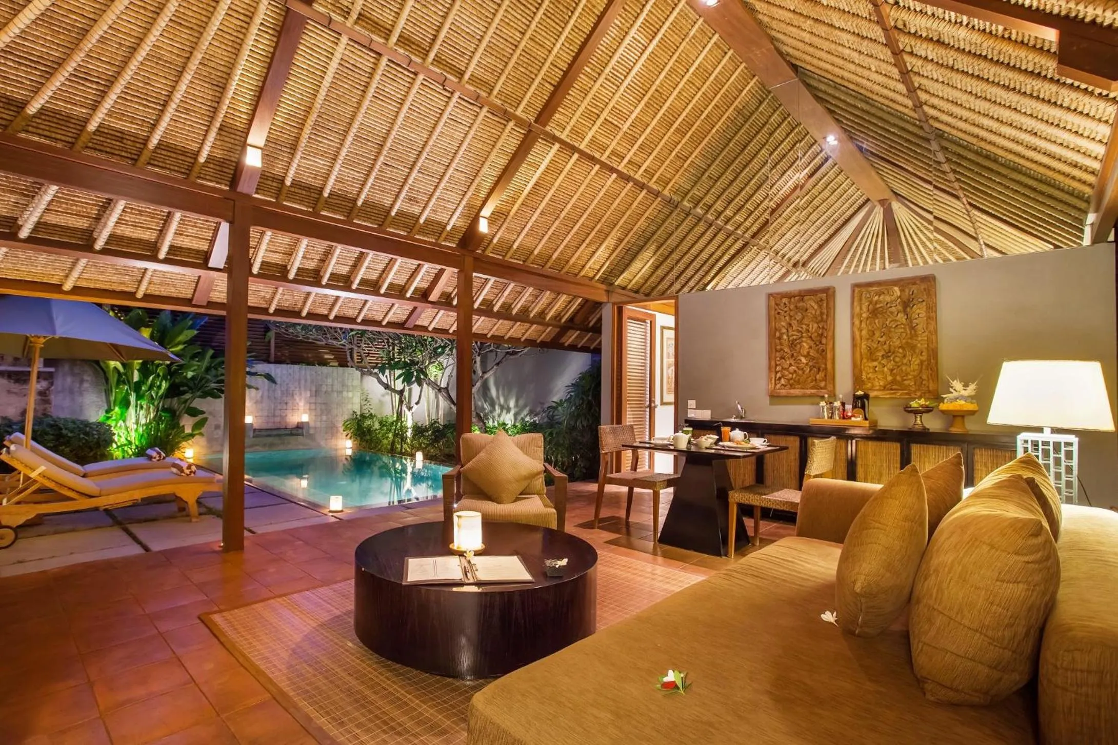 Living room in Mayaloka Villas Seminyak