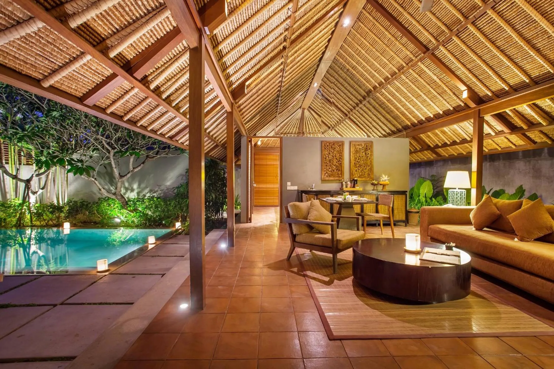 Living room in Mayaloka Villas Seminyak