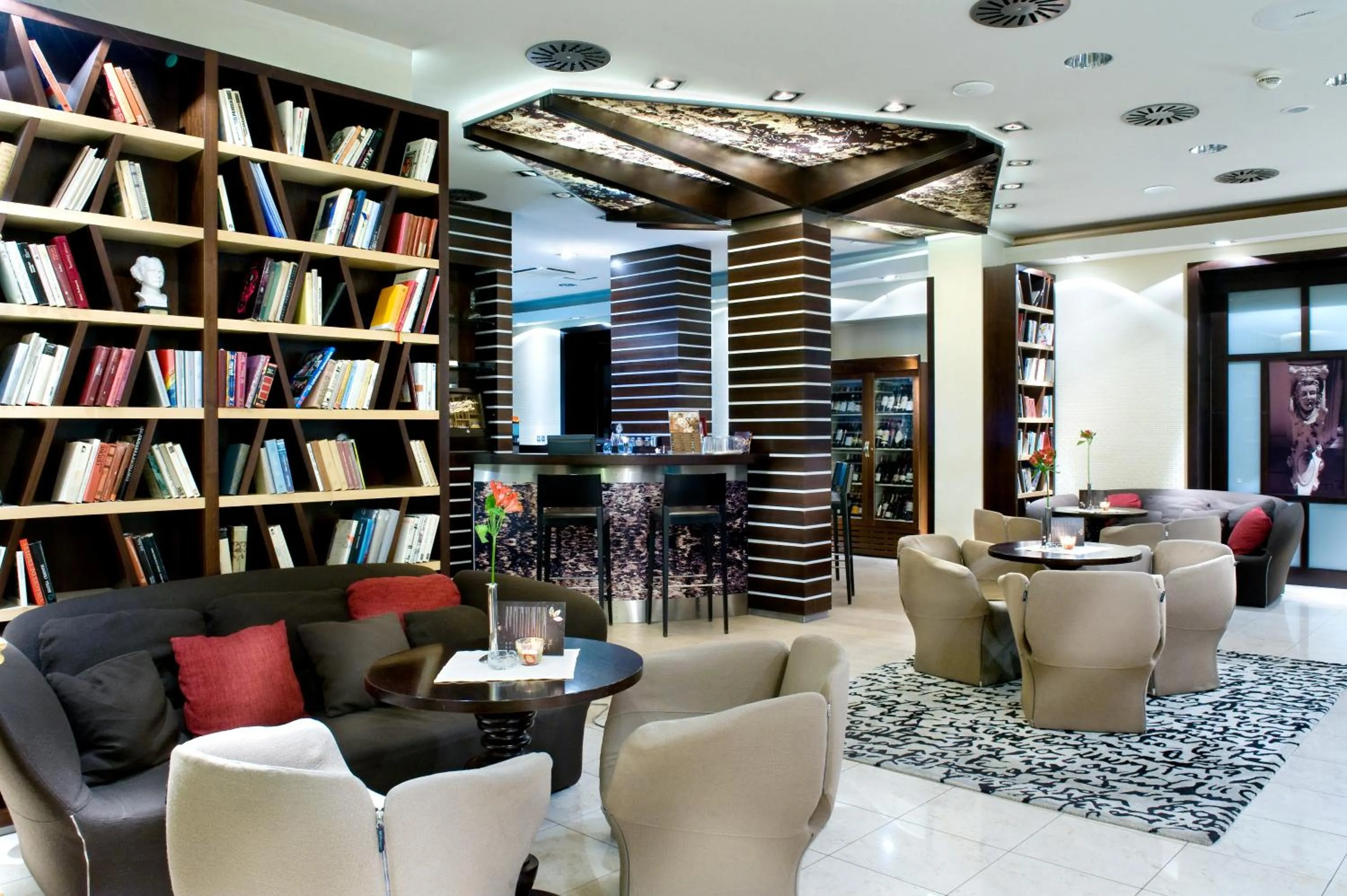 Library in Boutique Hotel Dubná Skala