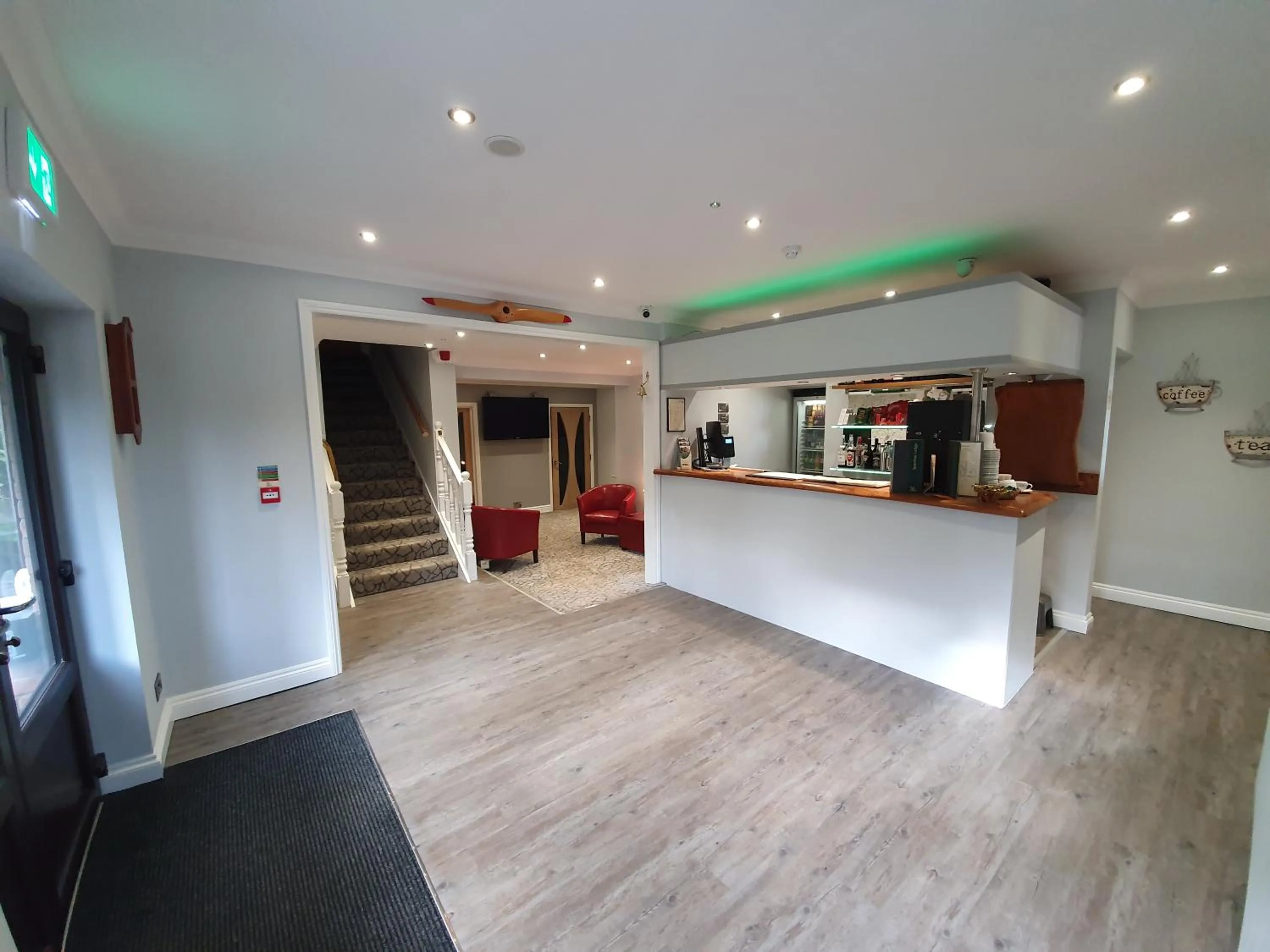 Lobby or reception in Spanhoe Lodge