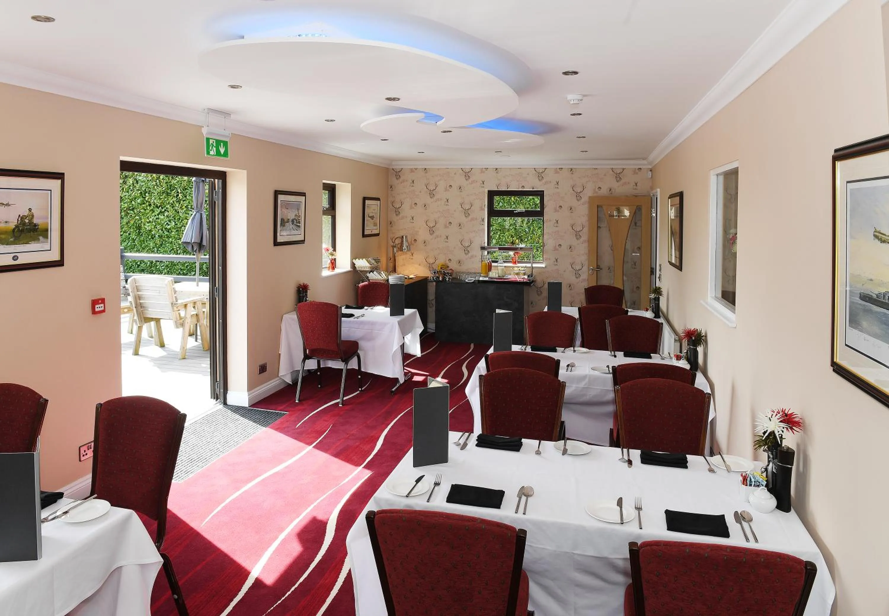 Patio in Spanhoe Lodge