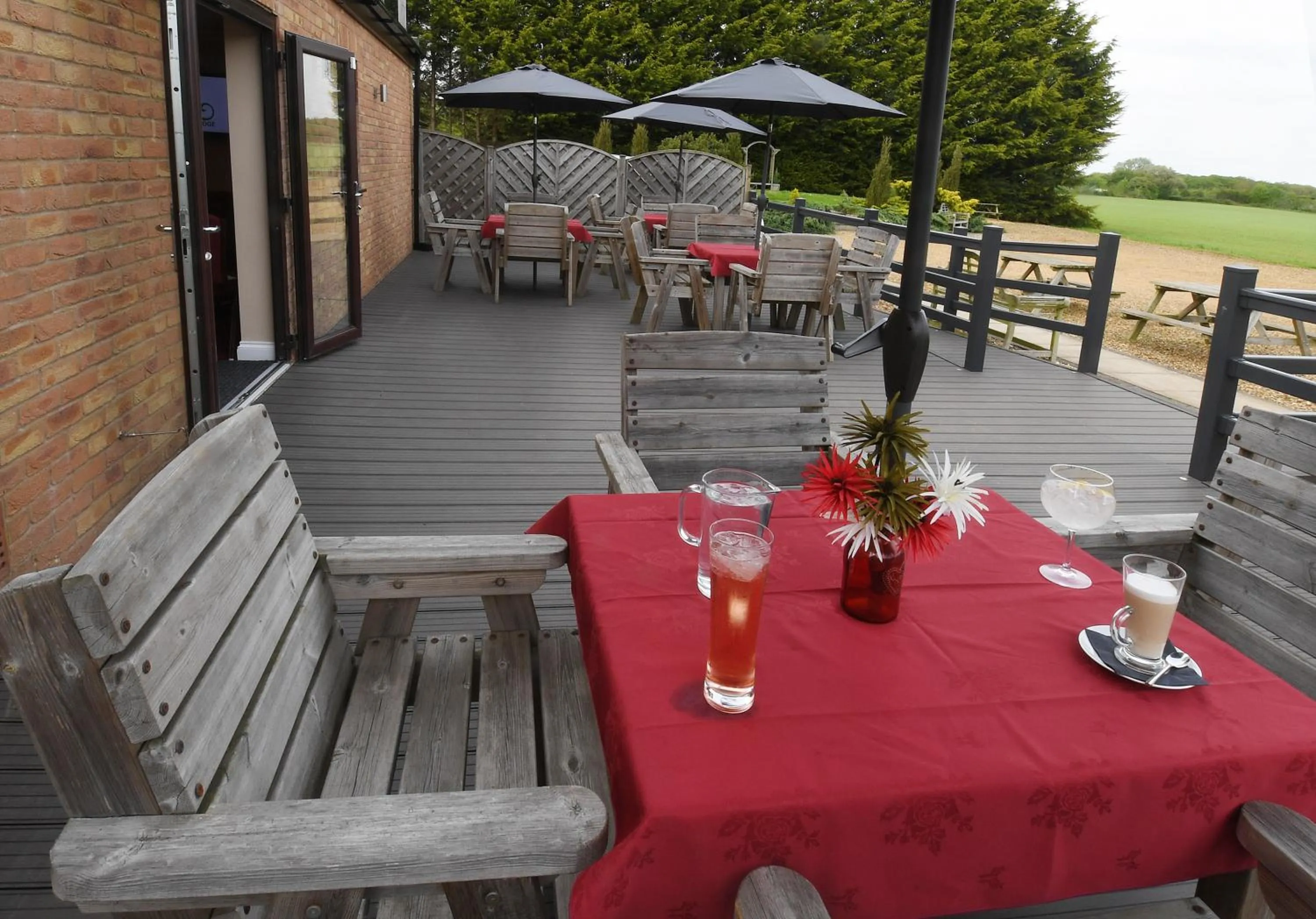 Patio in Spanhoe Lodge