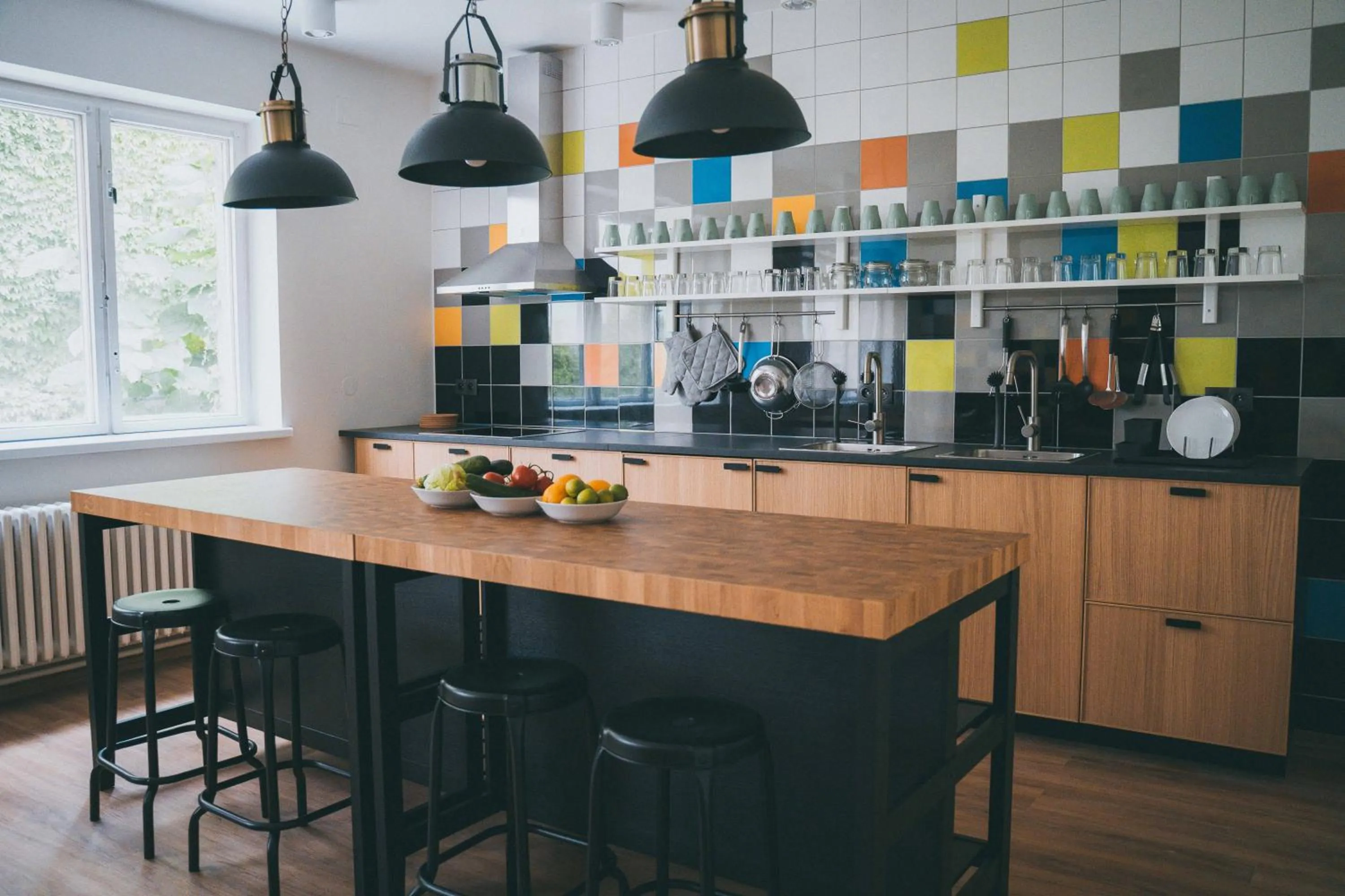 Kitchen or kitchenette in Patio Hostel