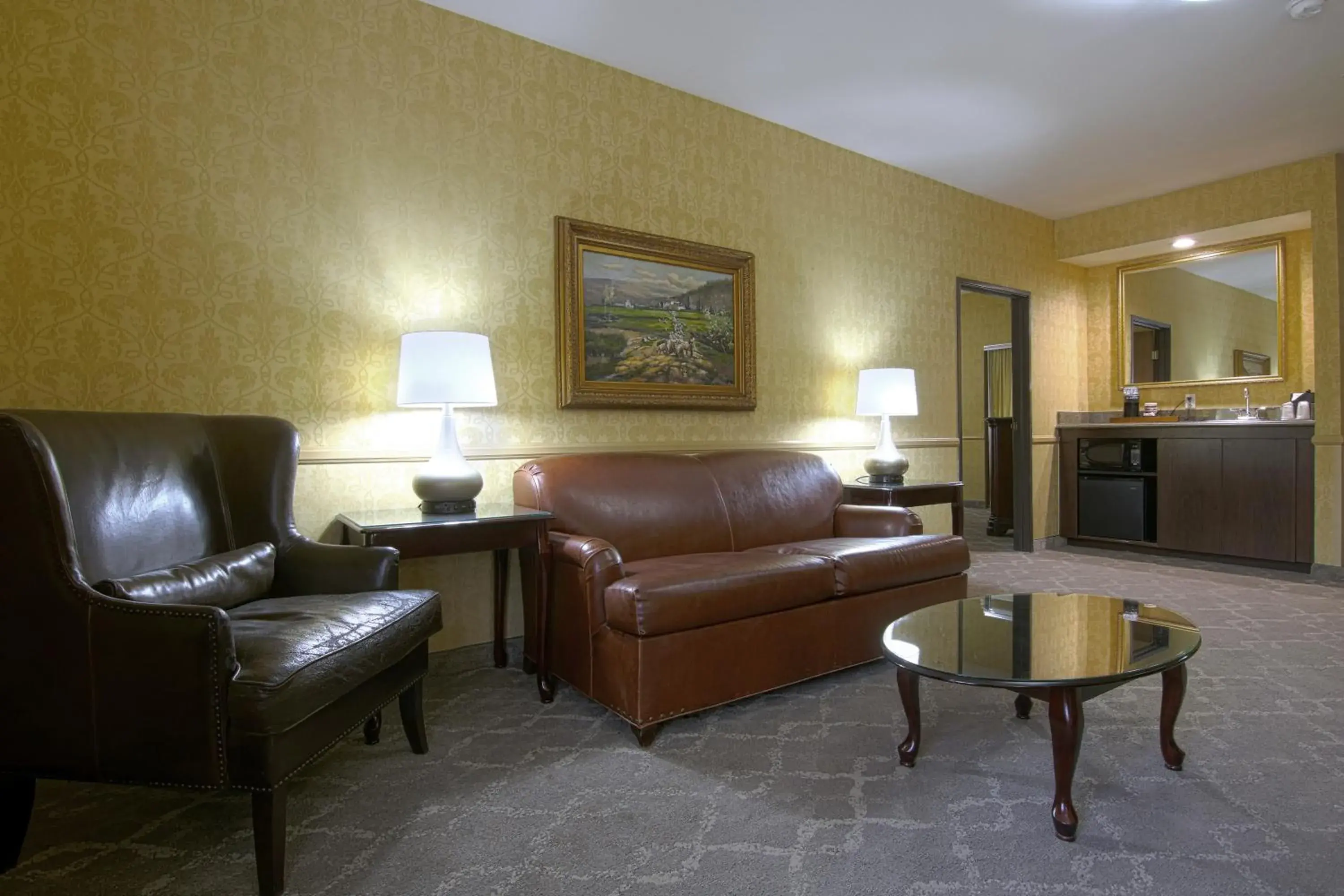 1 King and 1 Queen Bed, One-Bedroom Suite, Non-Smoking in Azure Hotel&Suites Ontario Trademark Collection by Wyndham 1 King and 1 Queen Bed, One-Bedroom Suite, Non-Smoking in Azure Hotel&Suites Ontario Trademark Collection by Wyndham