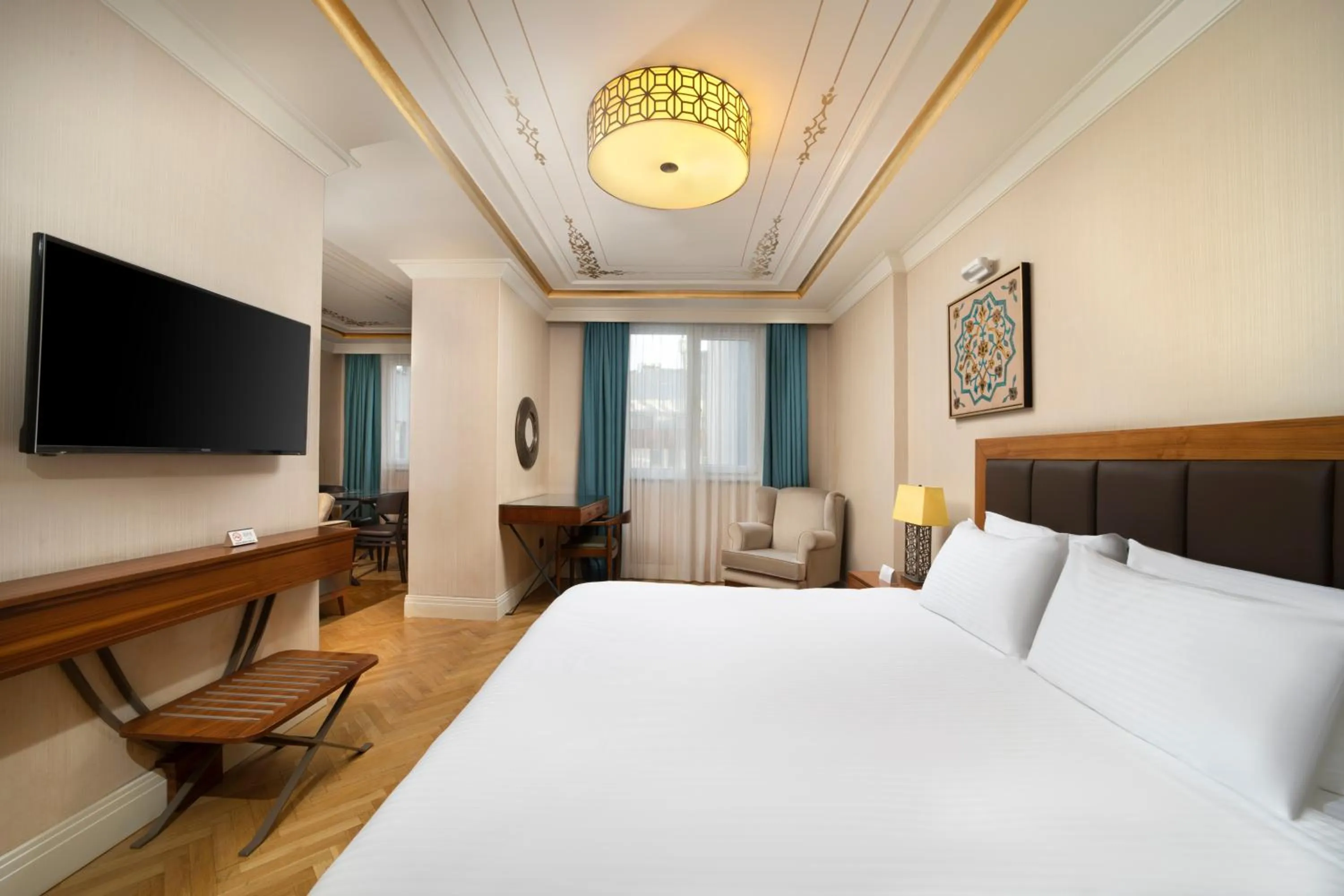 Bed in Golden Age Hotel Taksim