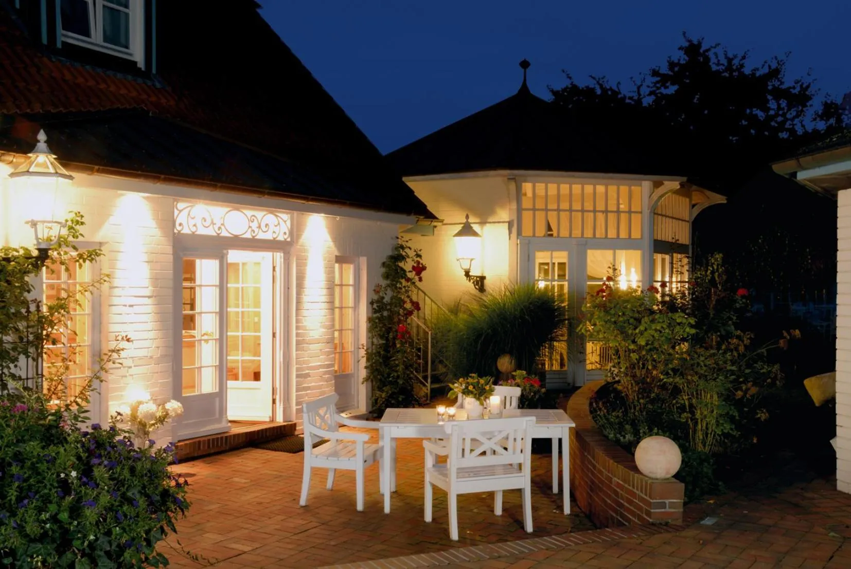 Patio in Landhaus Töpferhof bei Travemünde