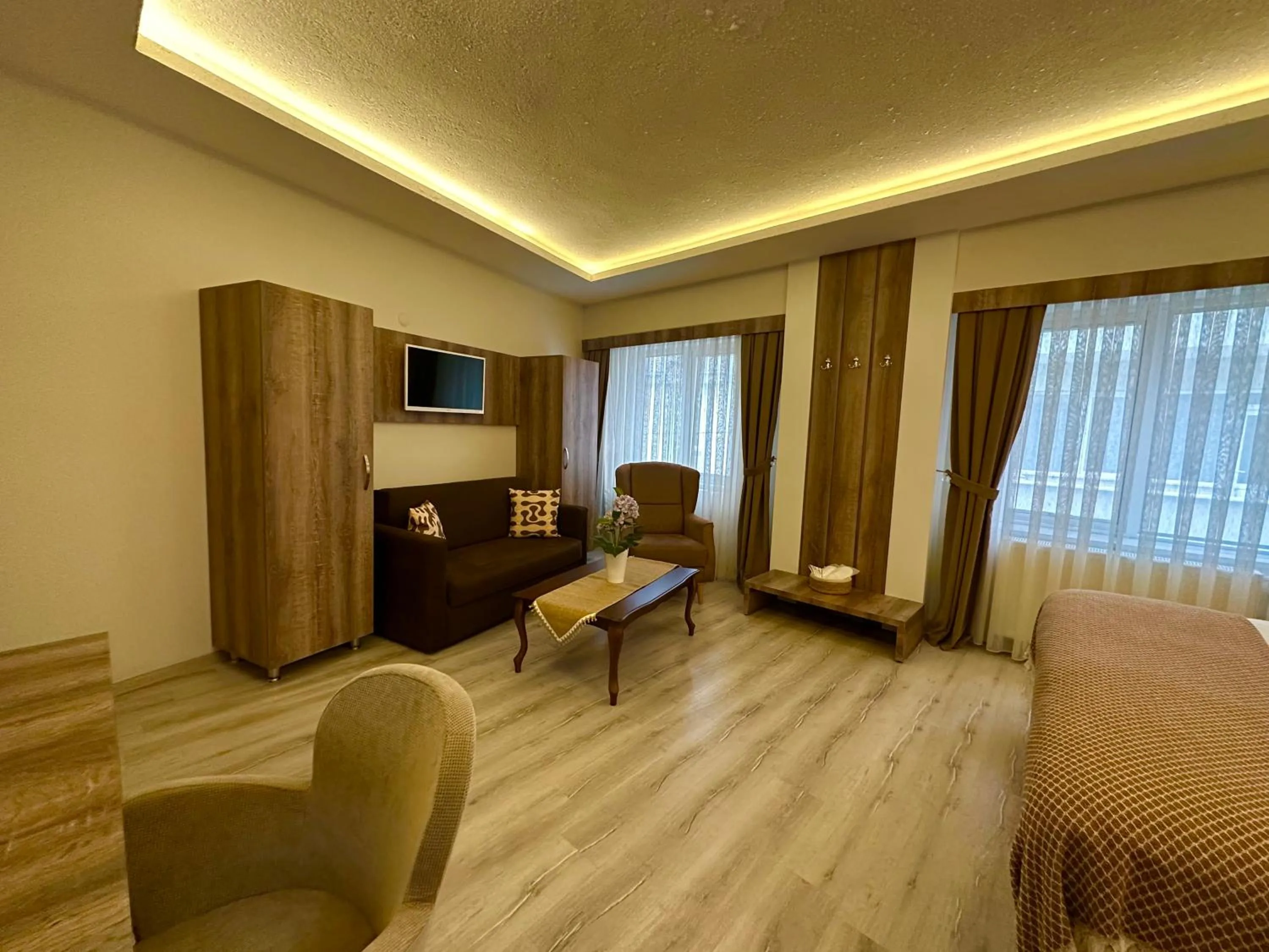 Seating area in Line Suite Hotel