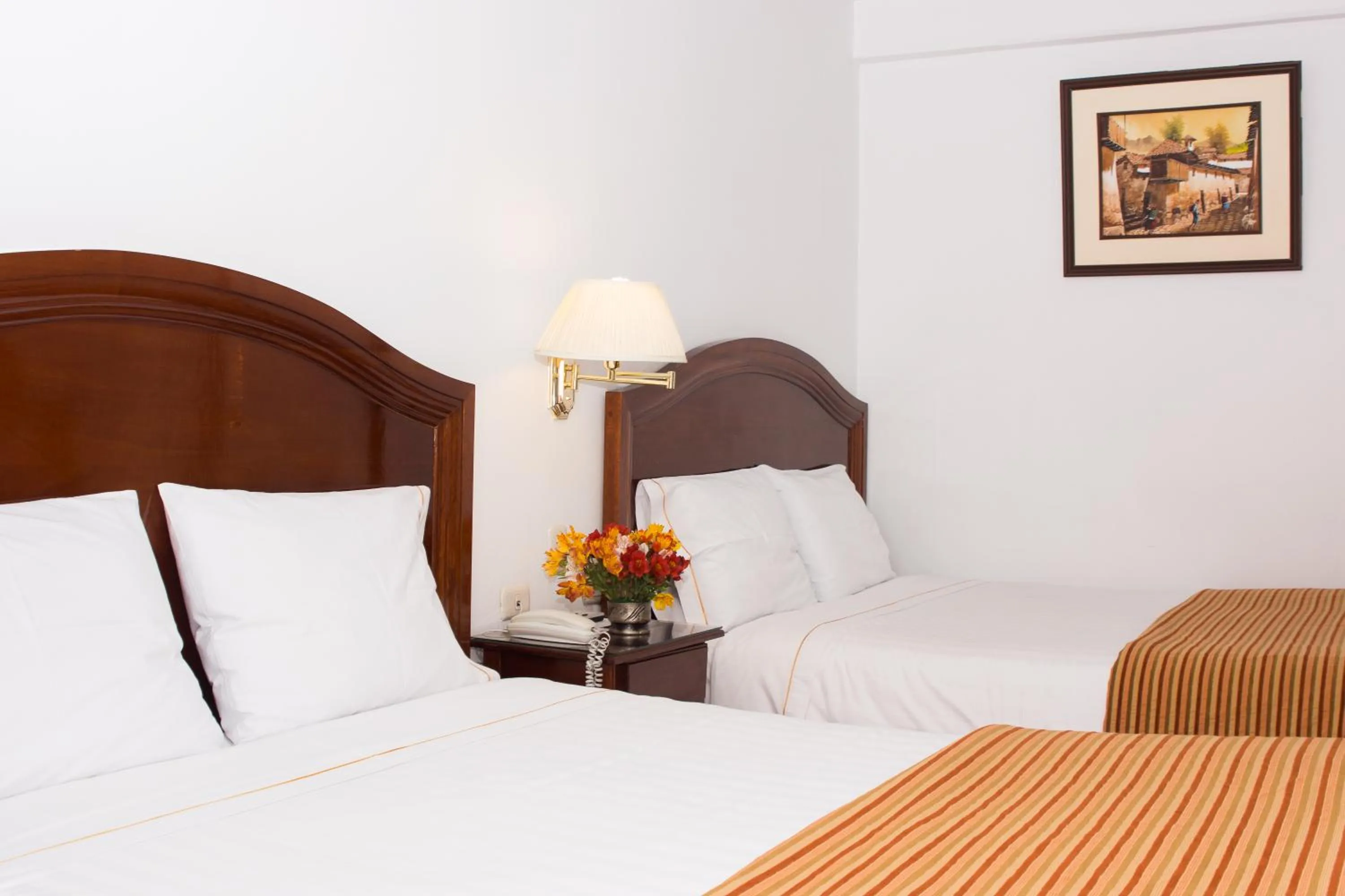 Decorative detail, Bed in Hotel Hacienda Puno Centro Histórico