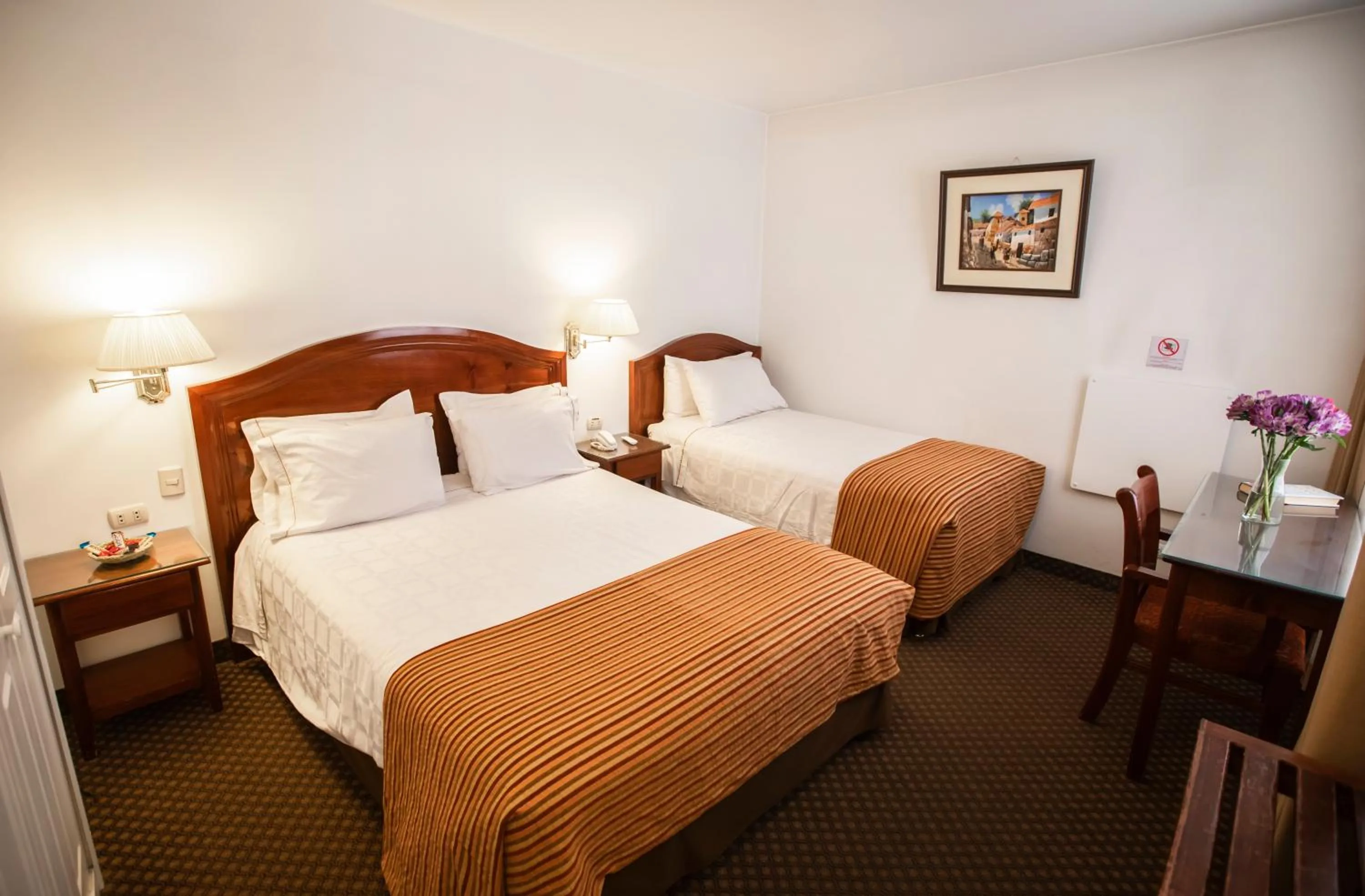 Photo of the whole room, Bed in Hotel Hacienda Puno Centro Histórico