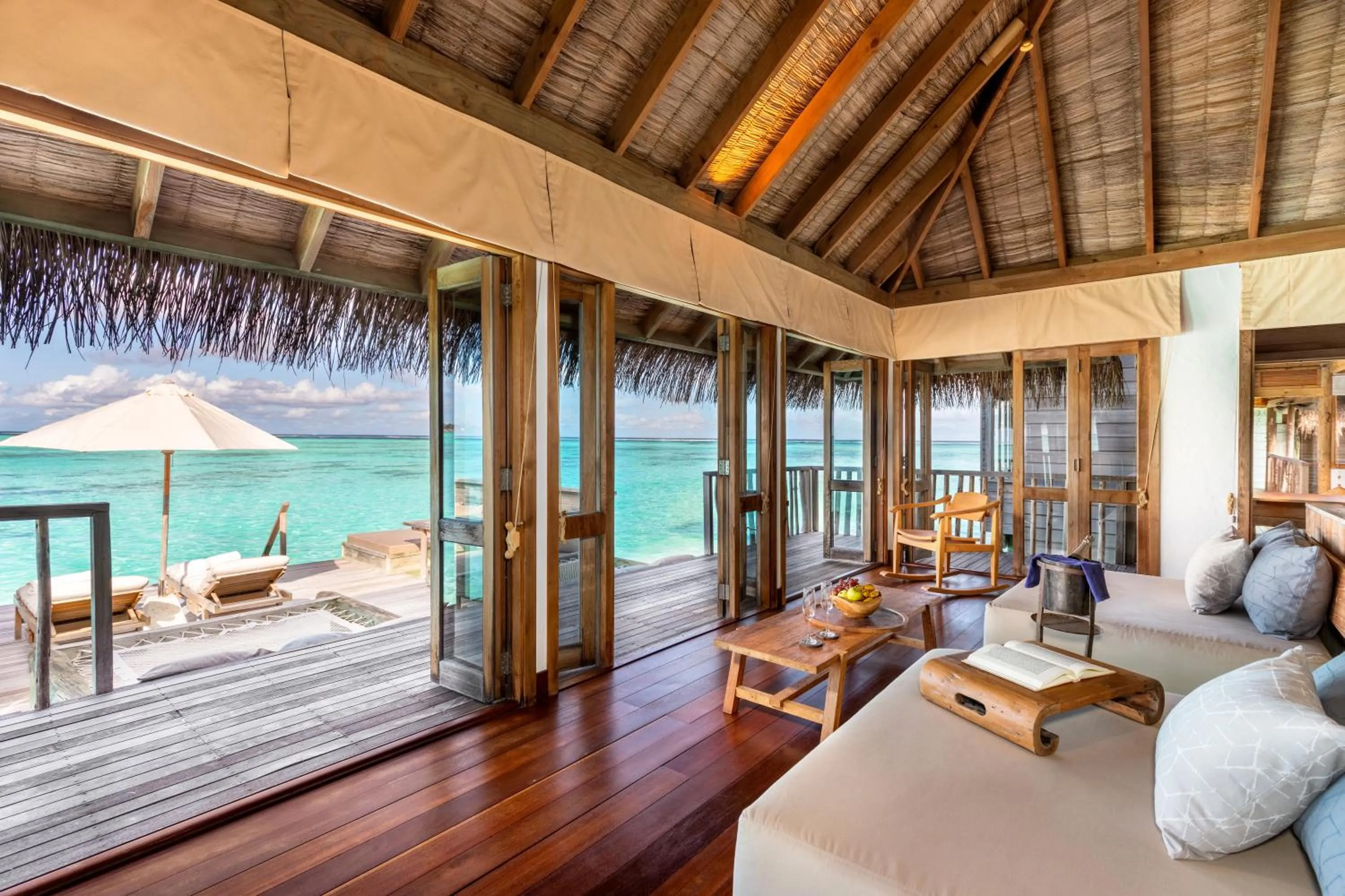 Living room in Gili Lankanfushi Maldives