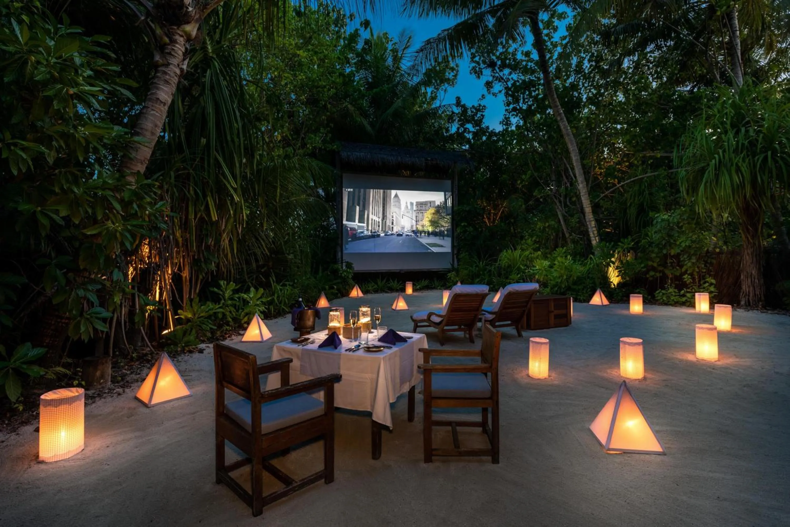 Dining area in Gili Lankanfushi Maldives