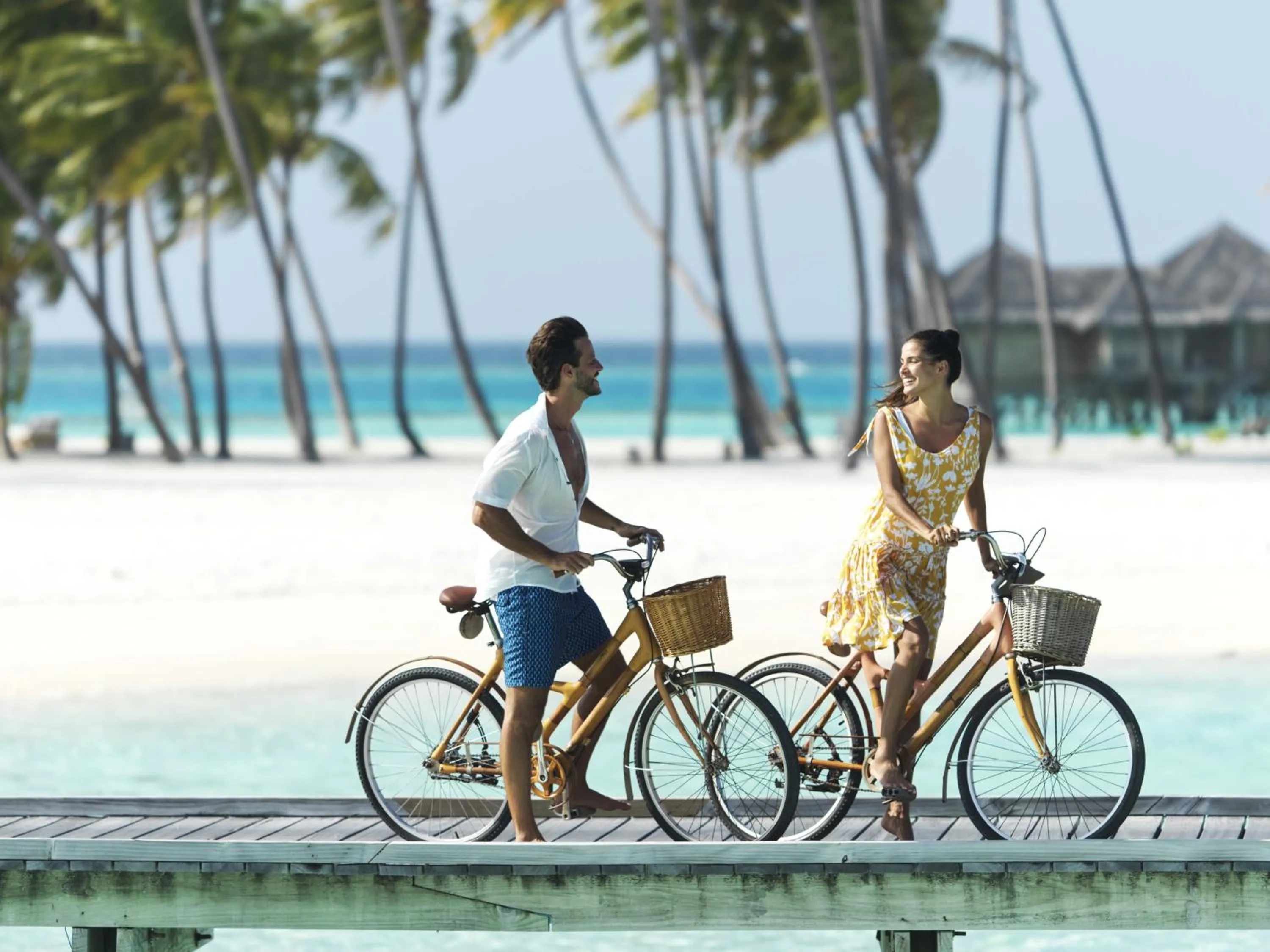Cycling in Gili Lankanfushi Maldives