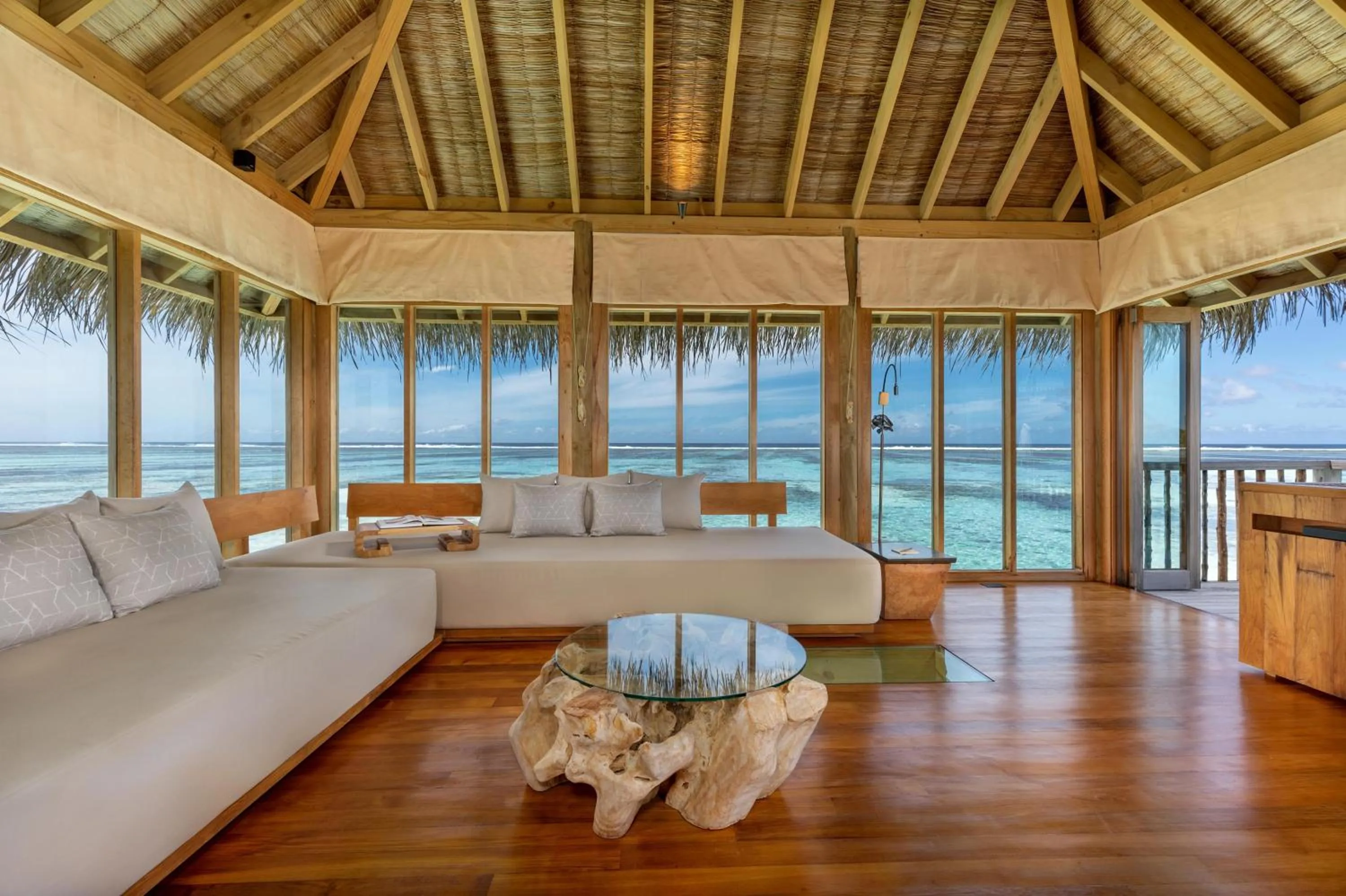 Living room in Gili Lankanfushi Maldives