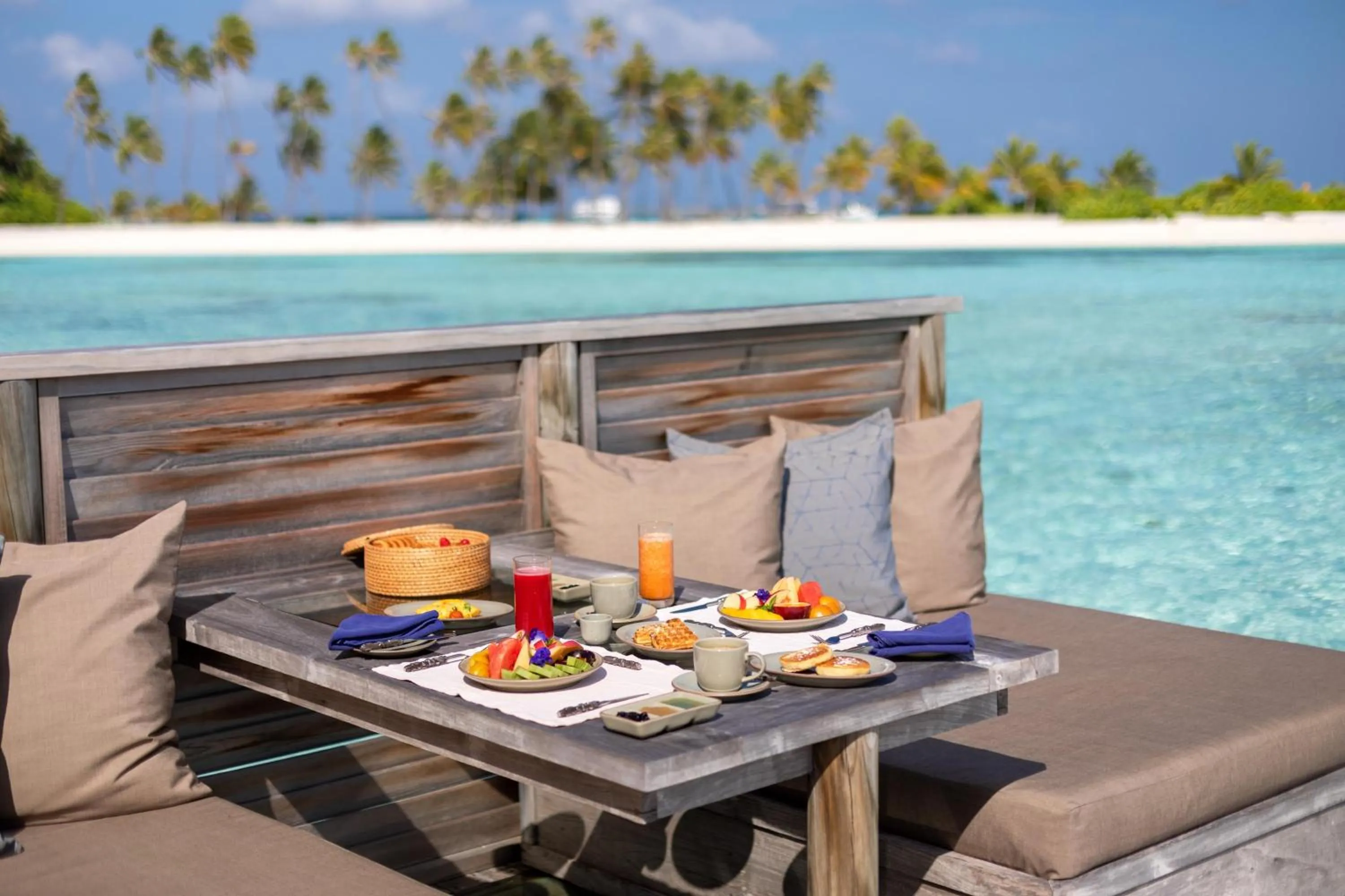 Dining area in Gili Lankanfushi Maldives