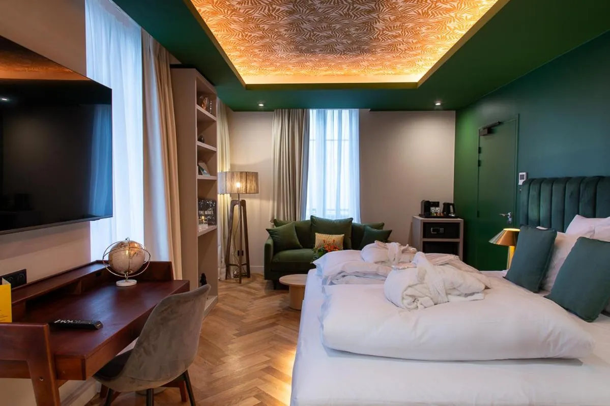 Bed in Hôtel Restaurant Vaillant Colmar Nord