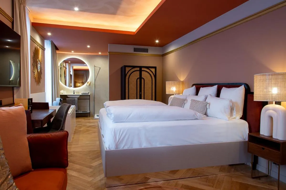 Bed in Hôtel Restaurant Vaillant Colmar Nord