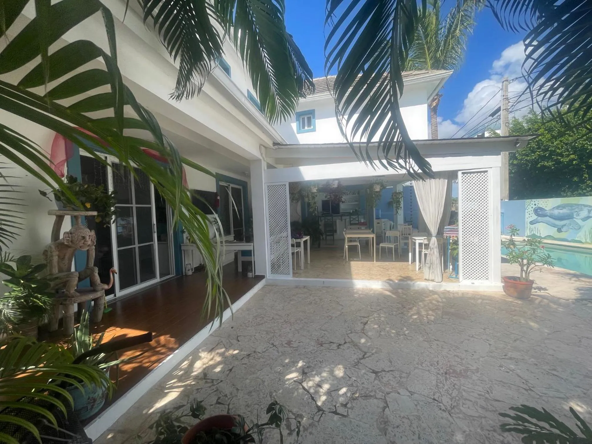 Patio in B&B Villa Luna