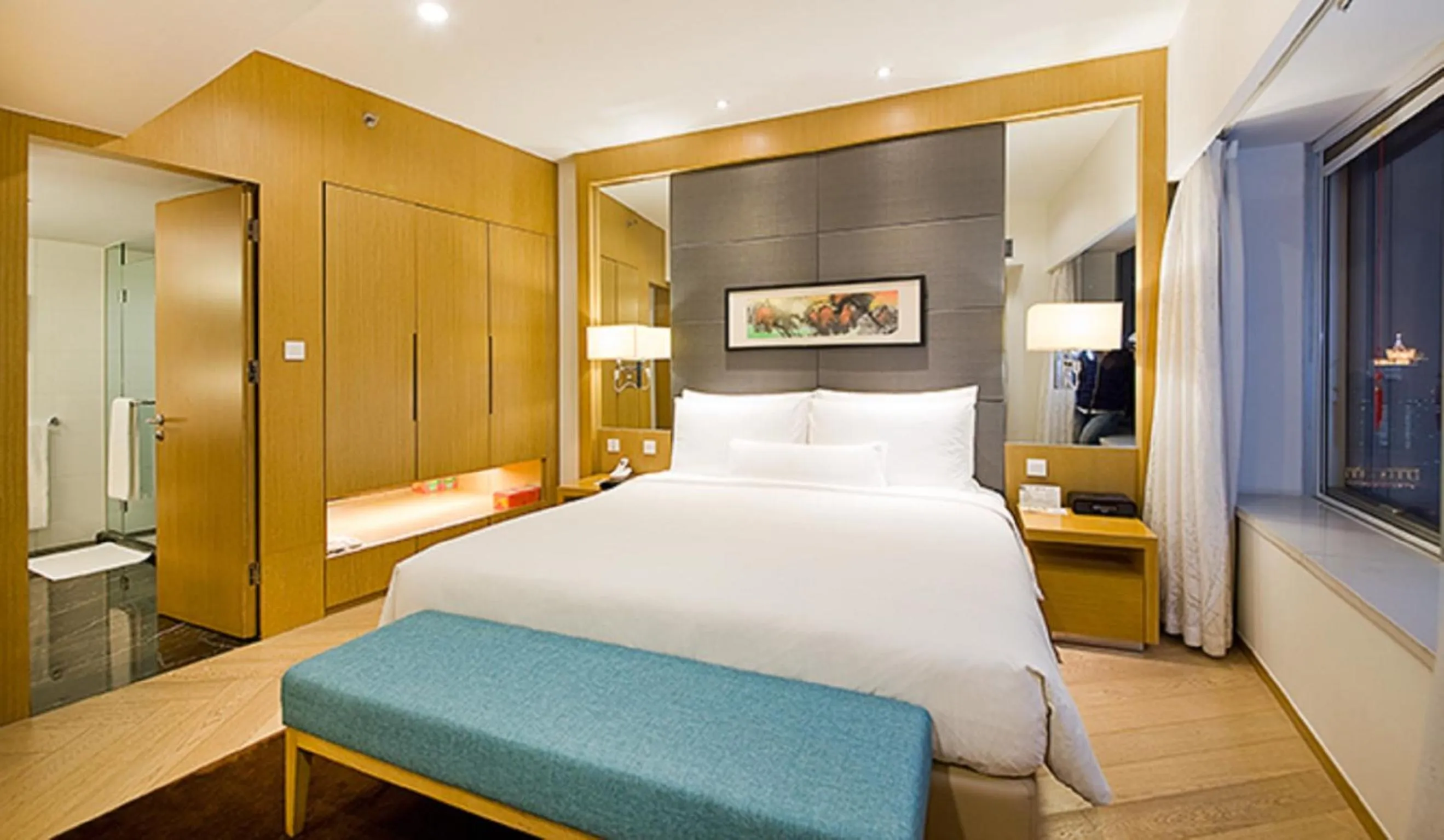 bunk bed, Bed in Somerset Riverview Chengdu-Near Tianfu Square