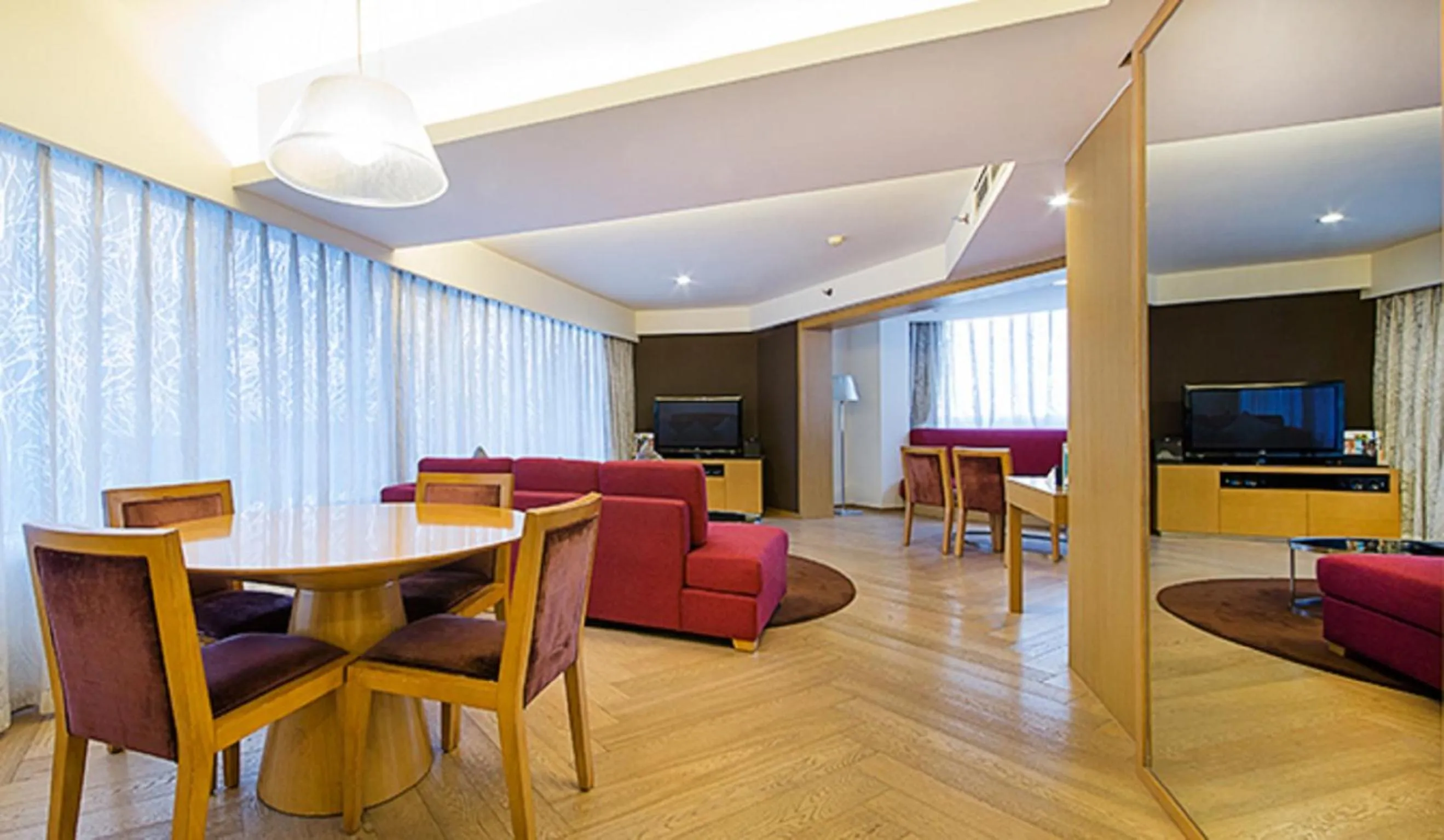 Living room in Somerset Riverview Chengdu-Near Tianfu Square