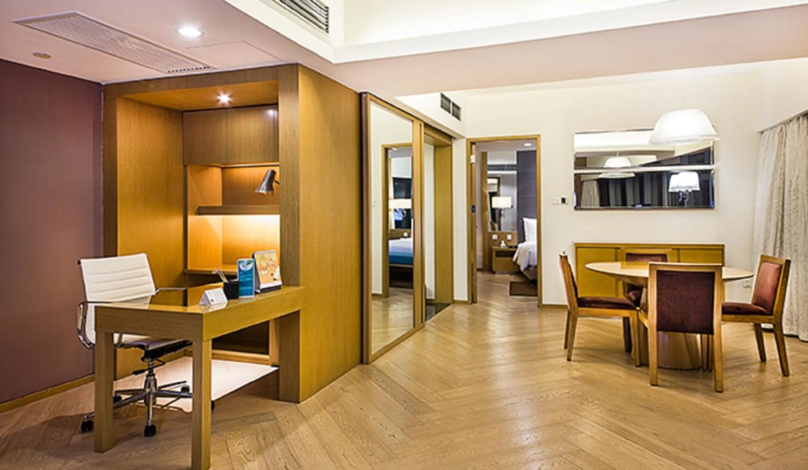 Living room in Somerset Riverview Chengdu-Near Tianfu Square