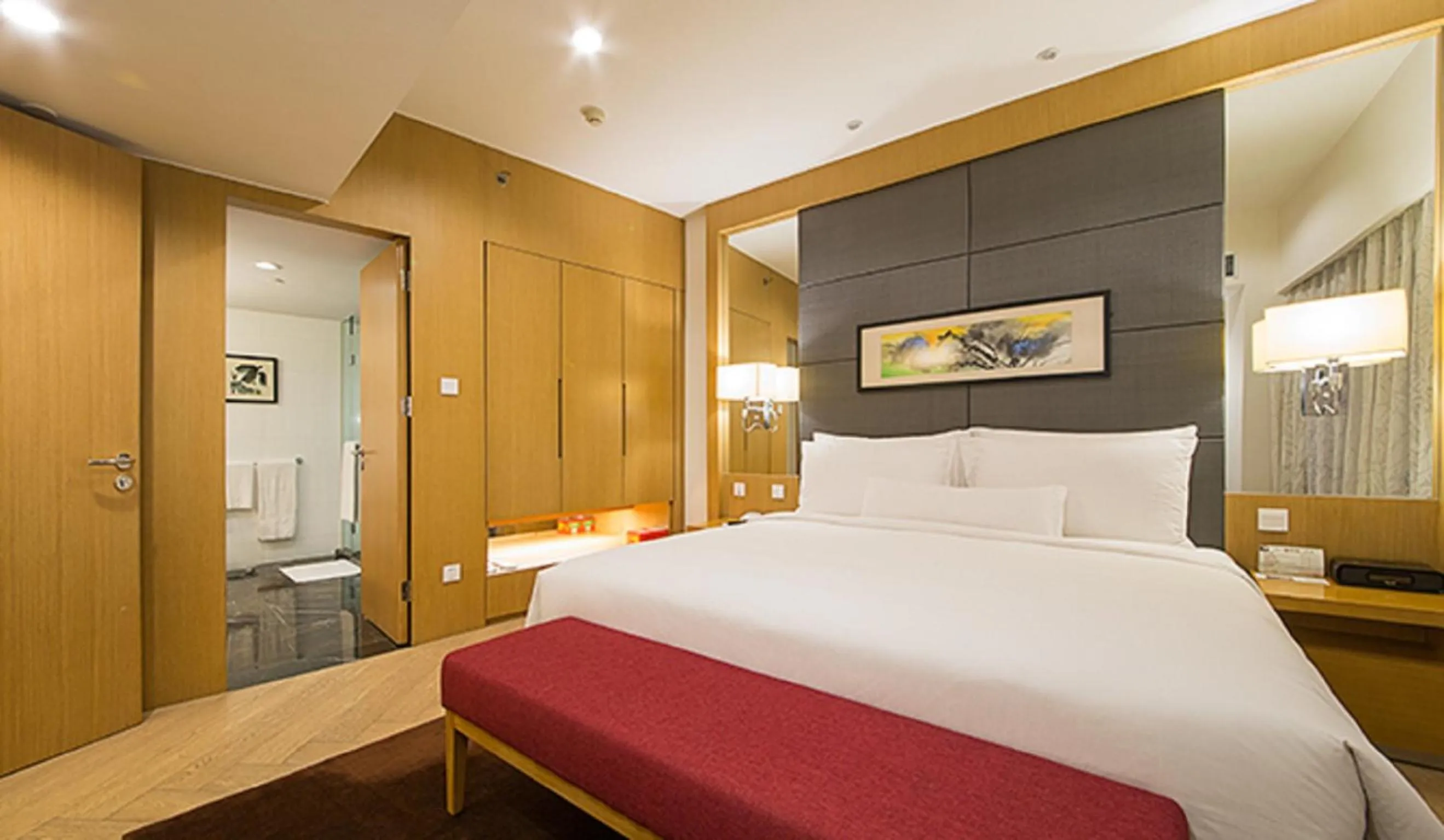 bunk bed, Bed in Somerset Riverview Chengdu-Near Tianfu Square