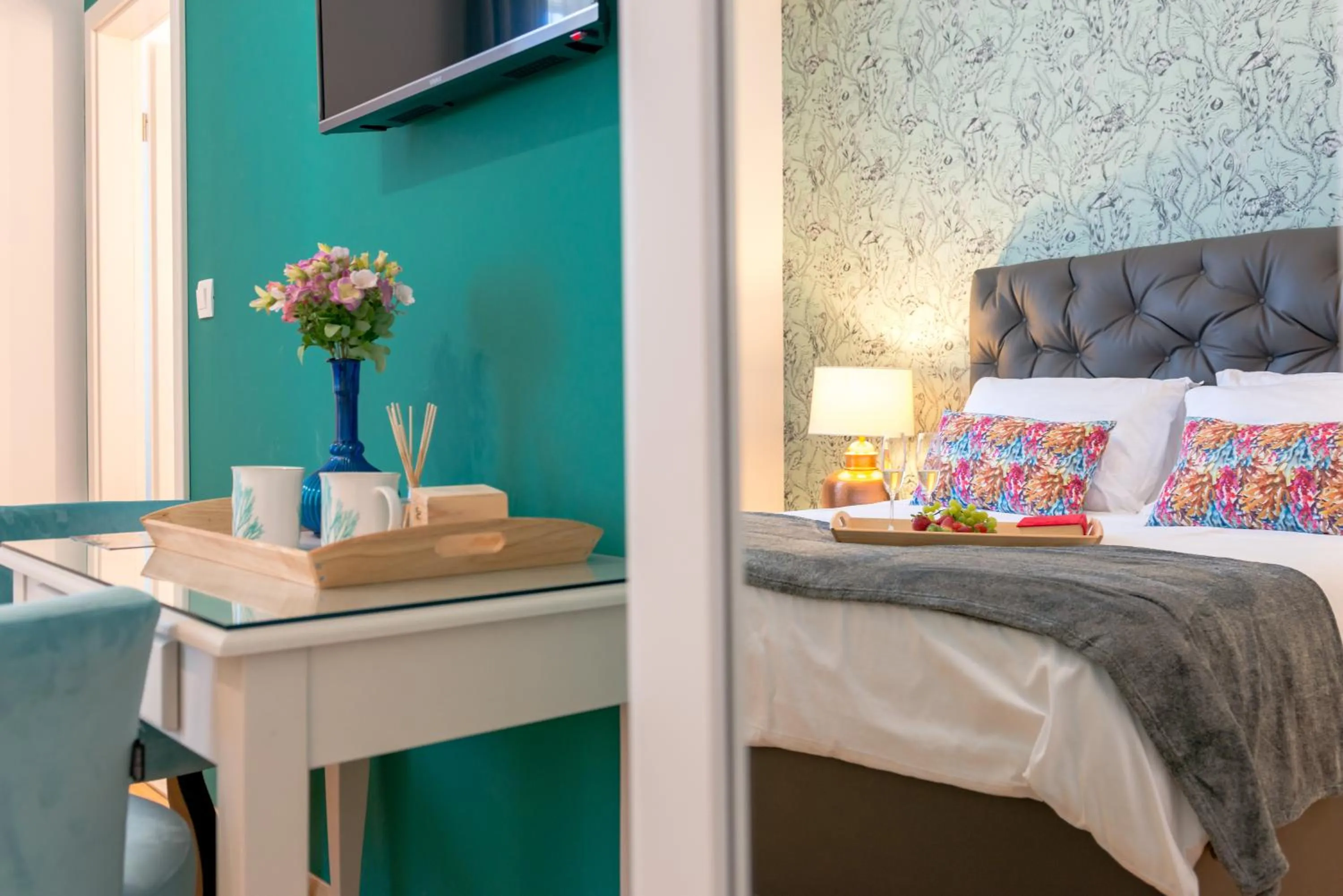 Bed in Deluxe Rooms Tramonto