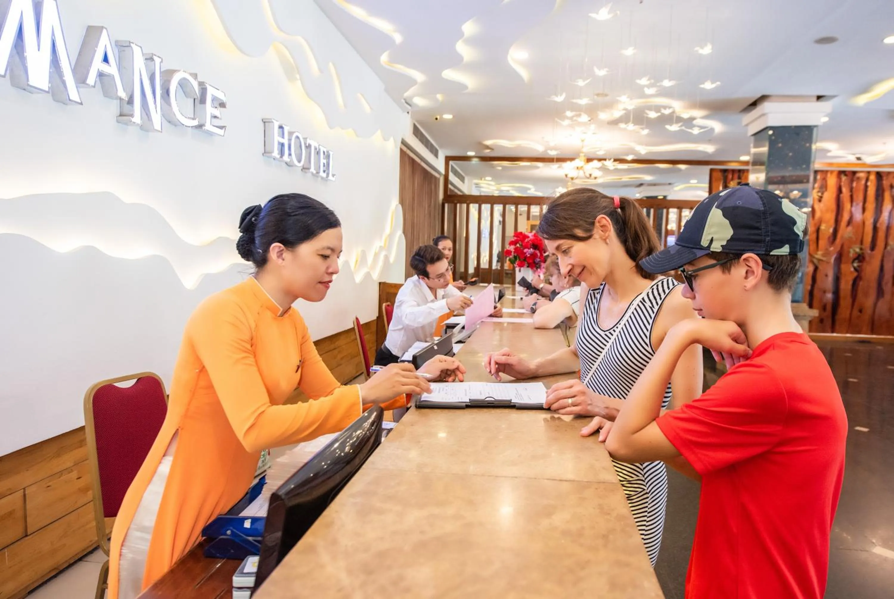 Lobby or reception in Romance Hotel