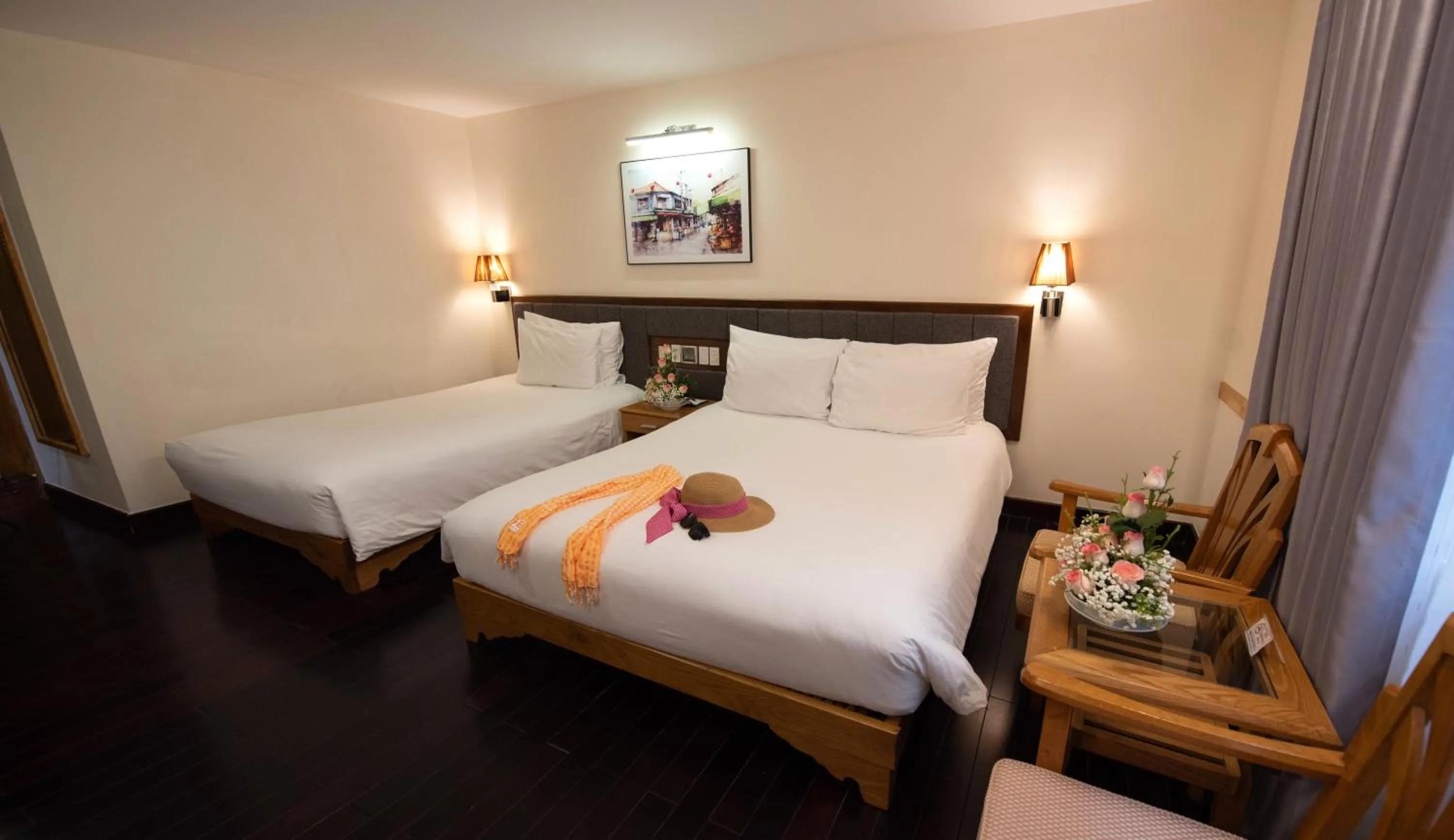 Bed in Romance Hotel