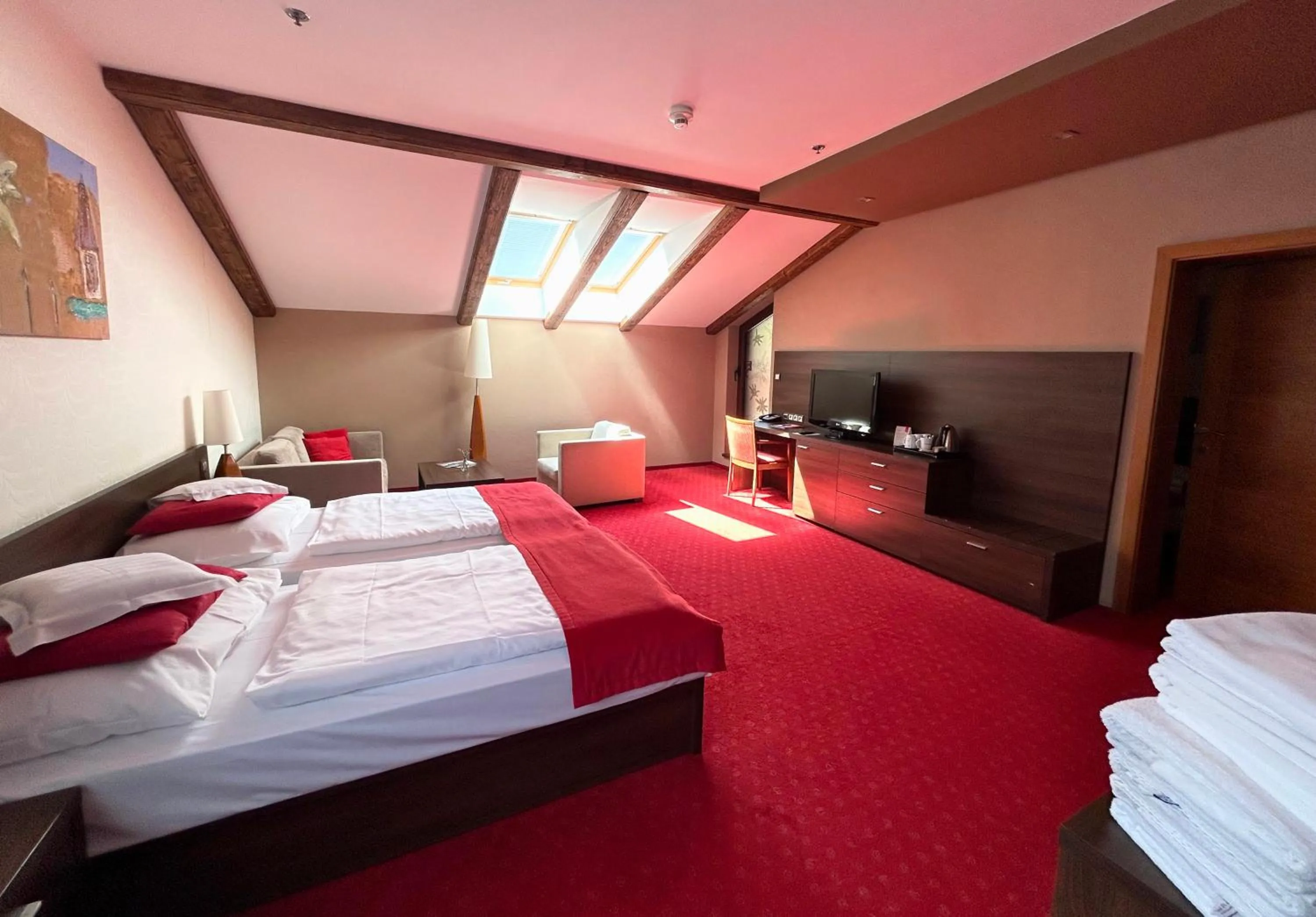 TV and multimedia, Bed in Wellness Hotel Chopok