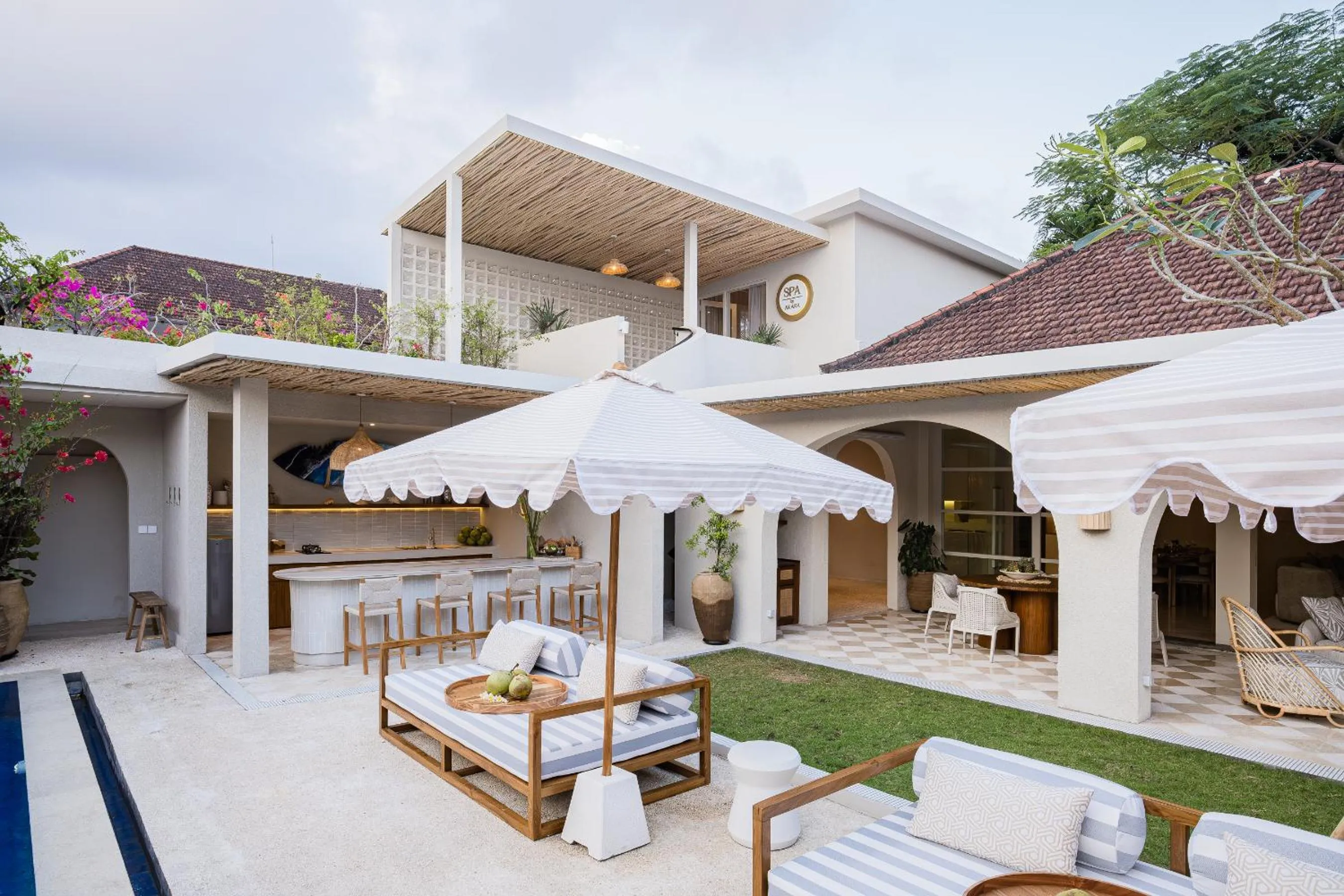 Seating area in Akara Villa