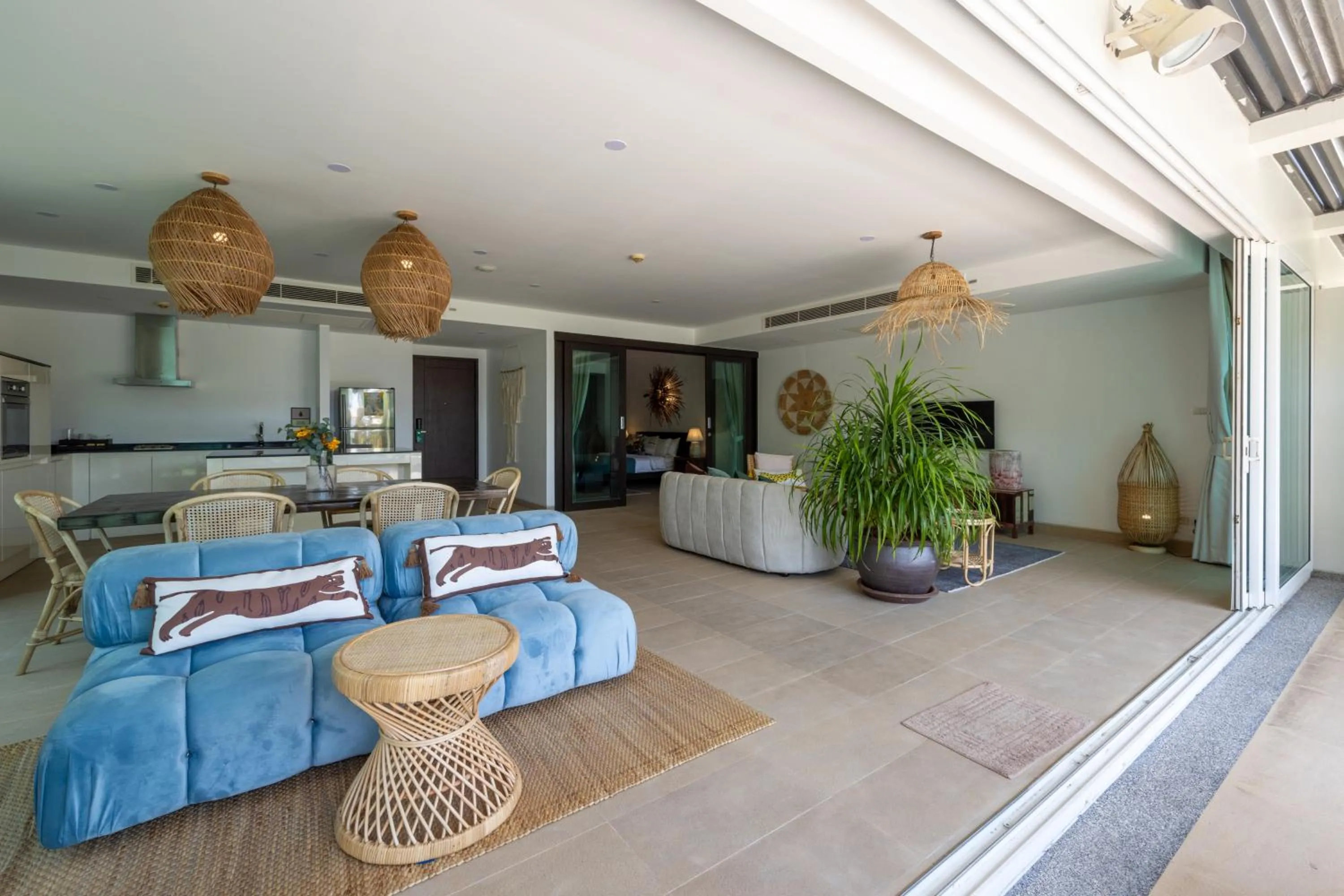 Seating area, Bed in Selina Serenity Rawai Phuket