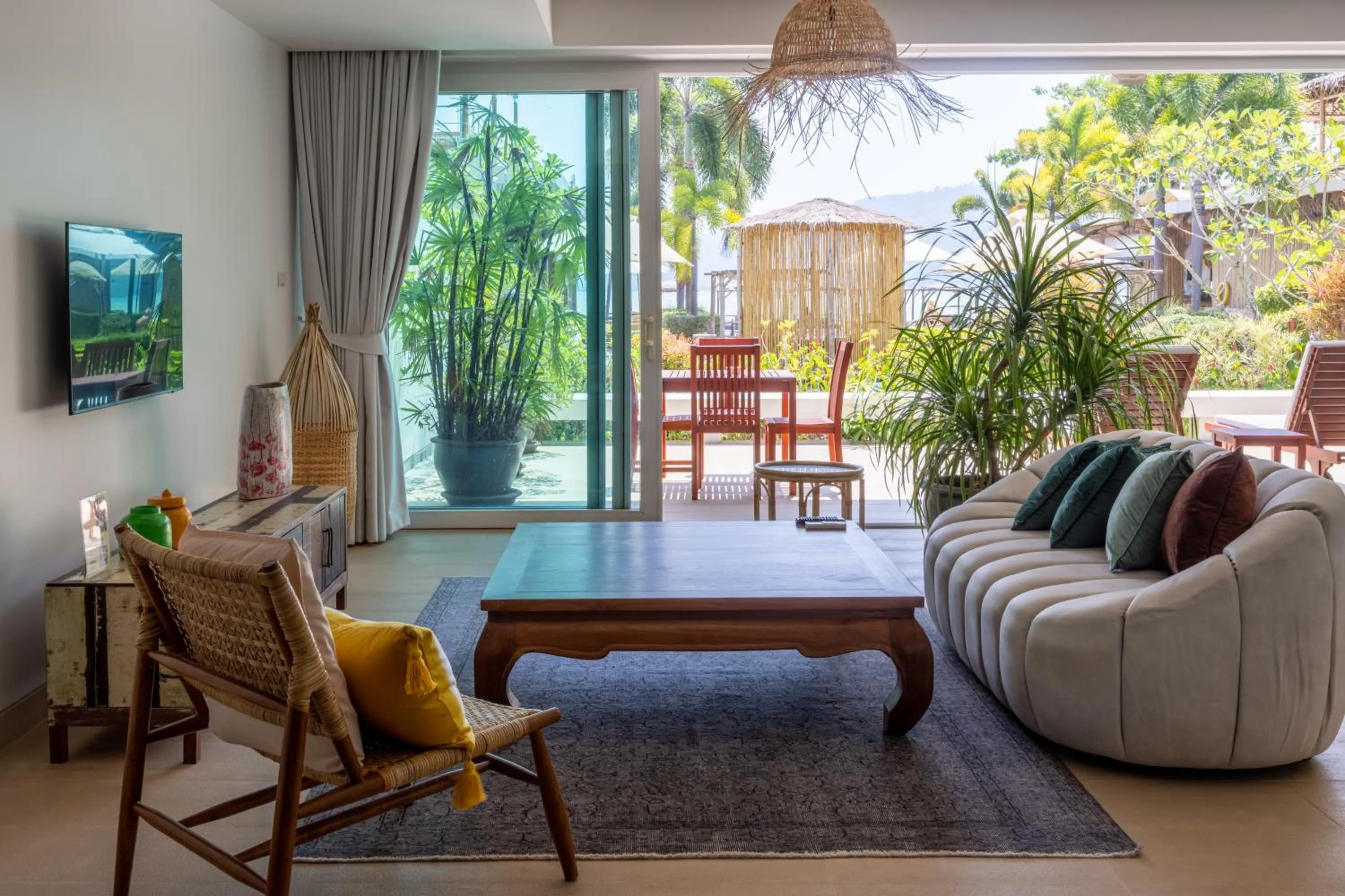 Seating area in Selina Serenity Rawai Phuket