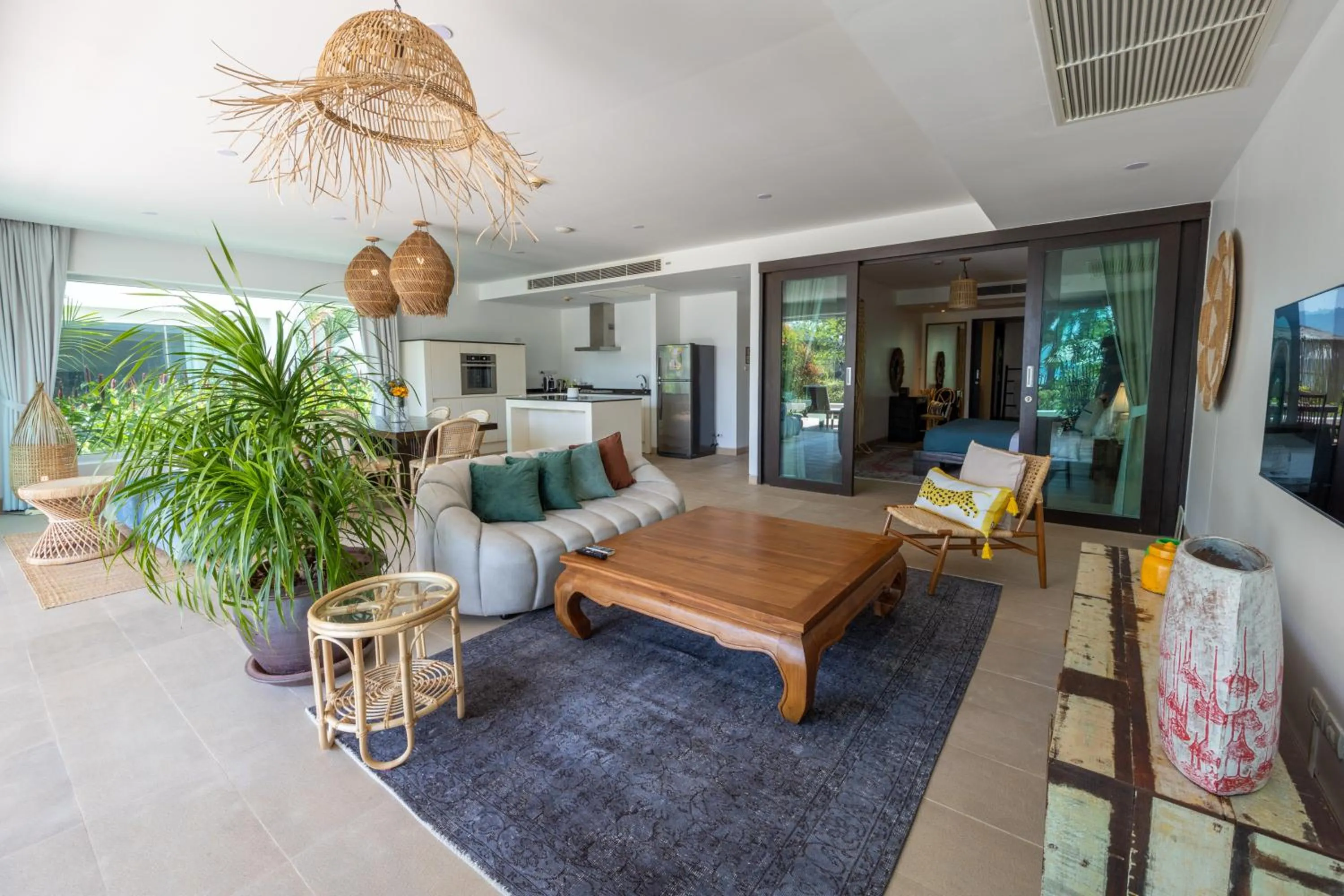 Seating area in Selina Serenity Rawai Phuket