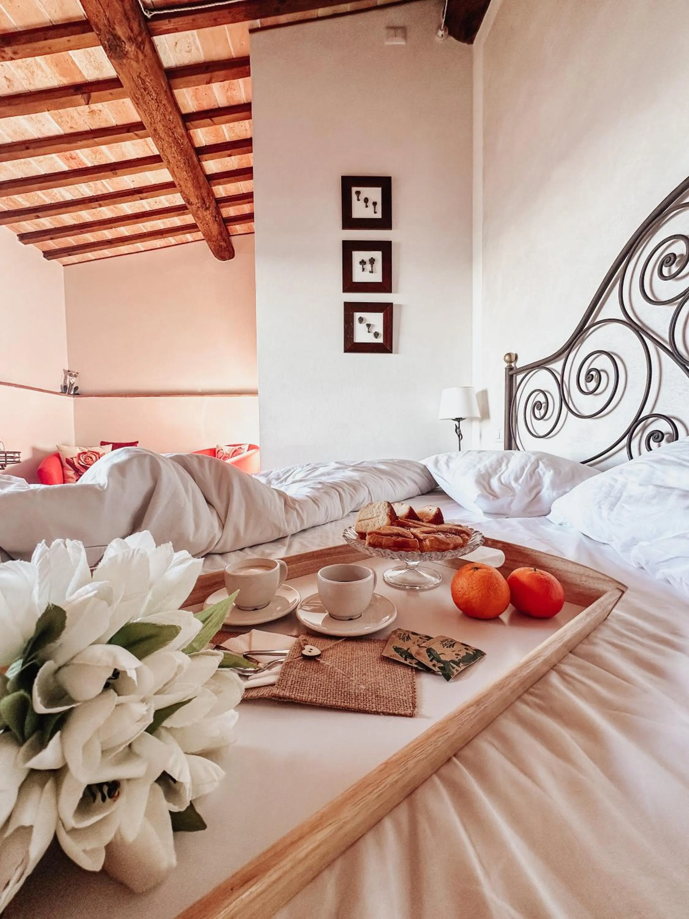 Bedroom, Bed in Antica Torre del Borgo