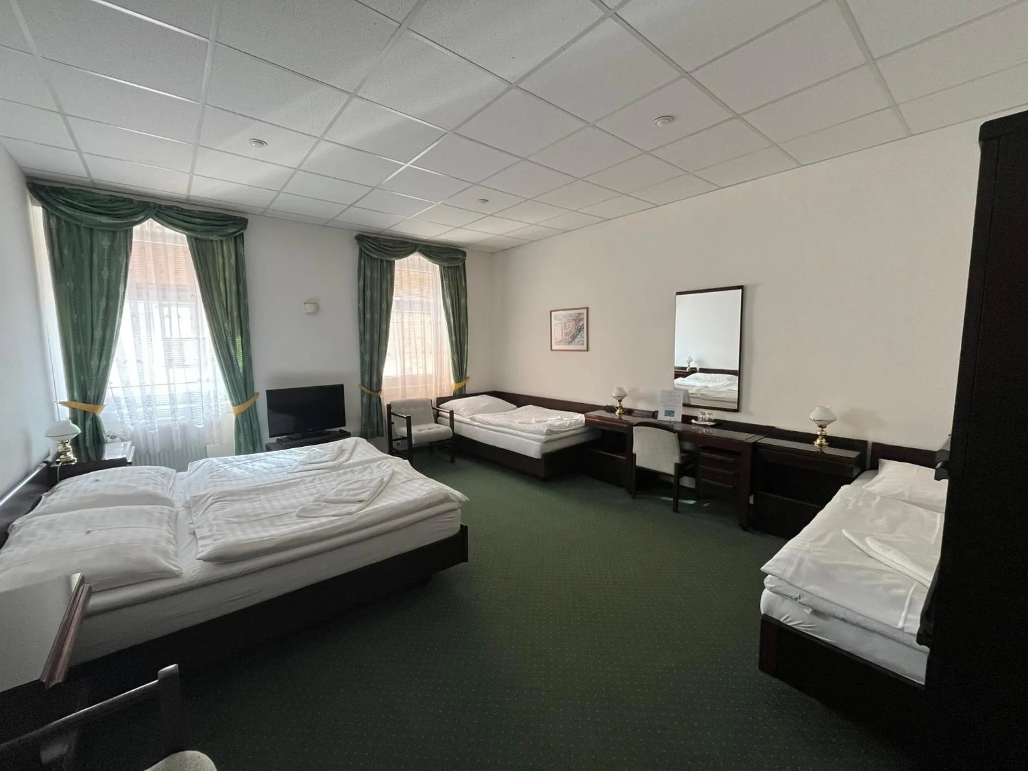 Bed in Hotel Omega Brno